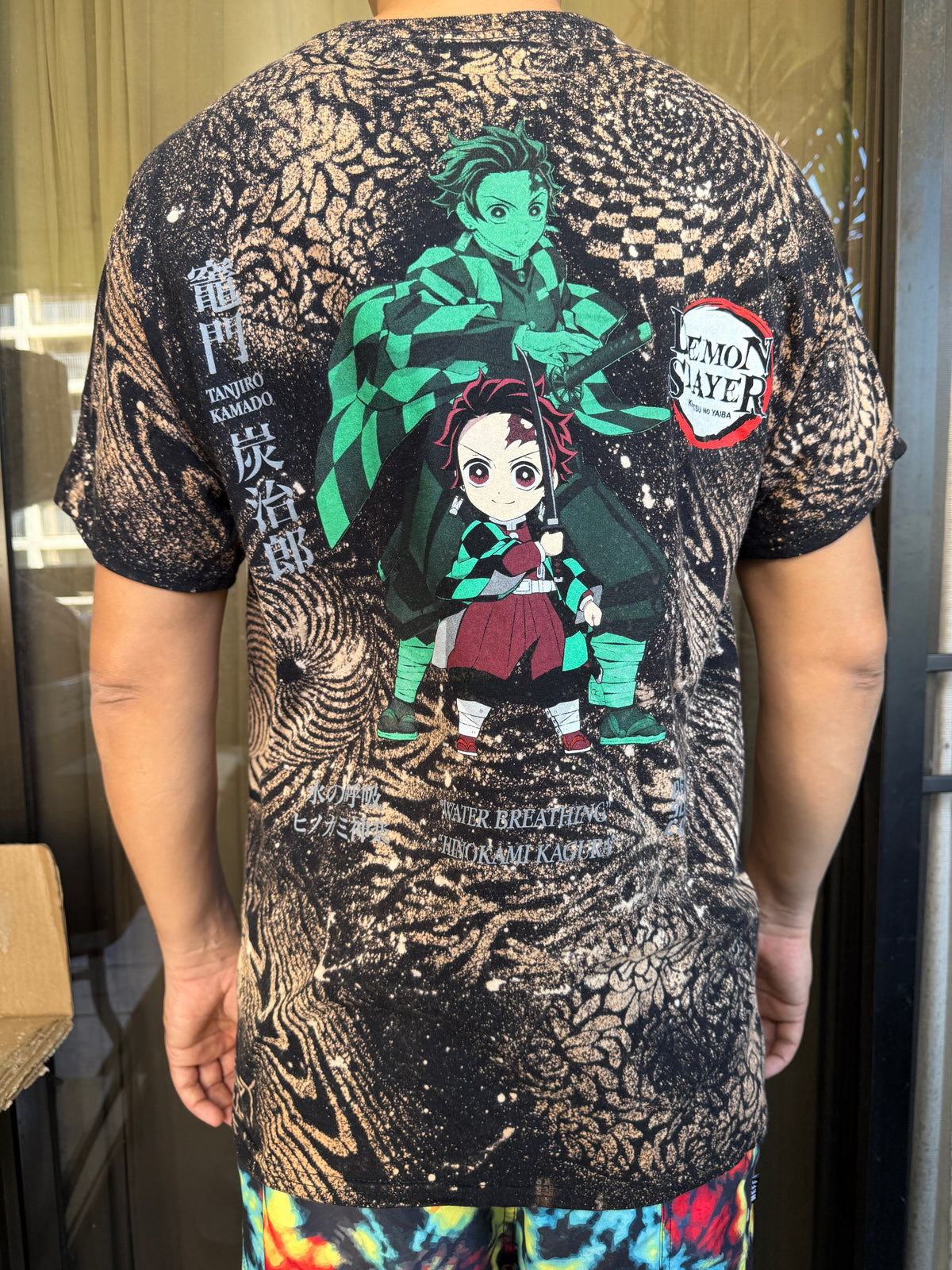 Official Demon Slayer Bleach Dyed T-Shirt (Large)