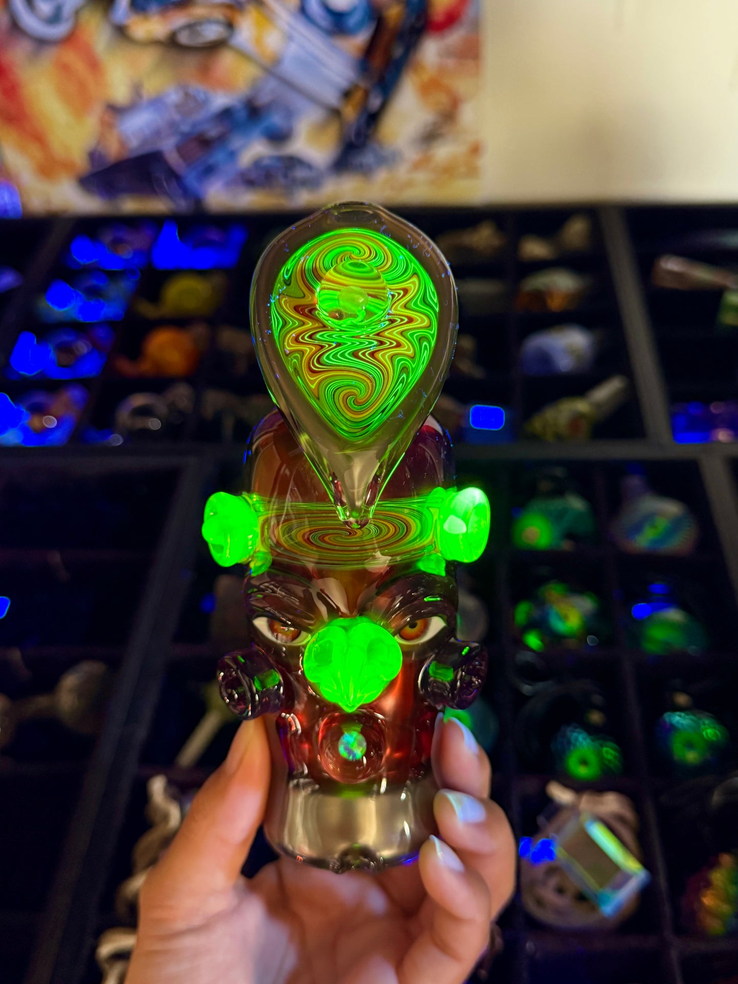 Deluxe UV Bird Head Wet Peak Top