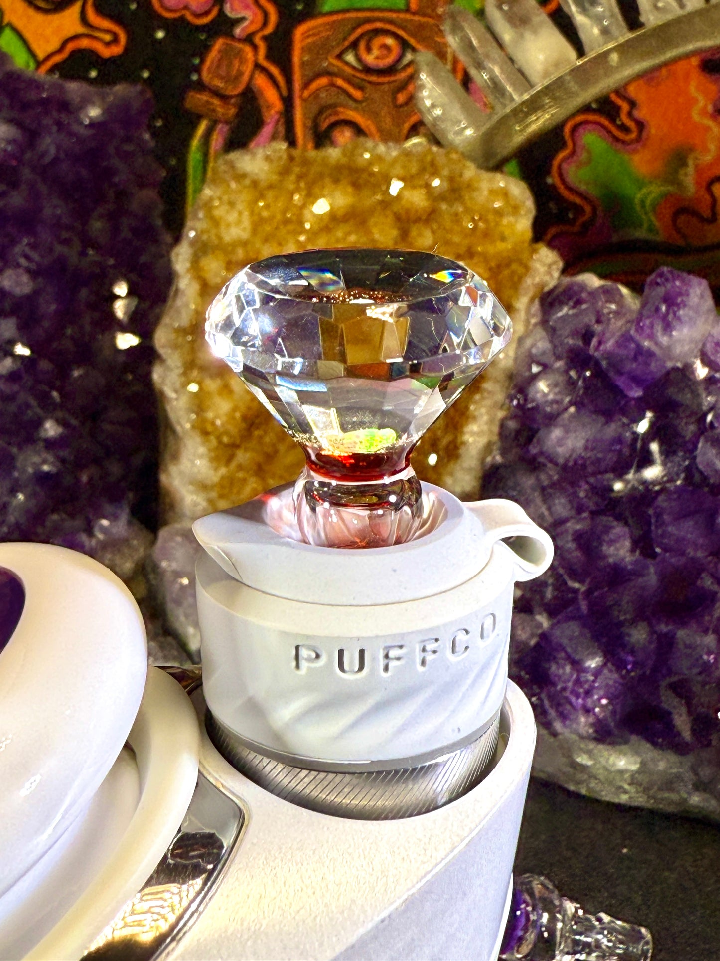 Opal Pomegranate UV Crown Jewel Joystick
