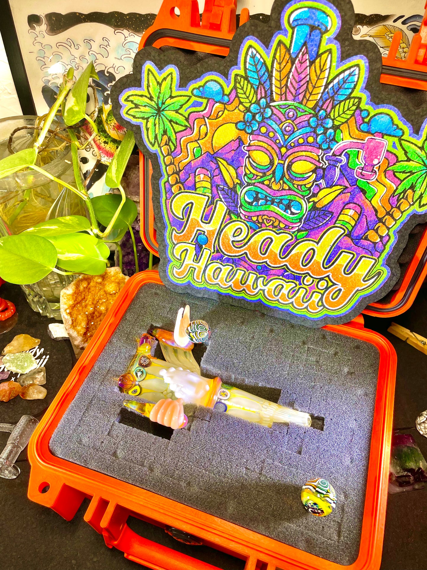 Heady Hawaii UV Tiki Moodmat