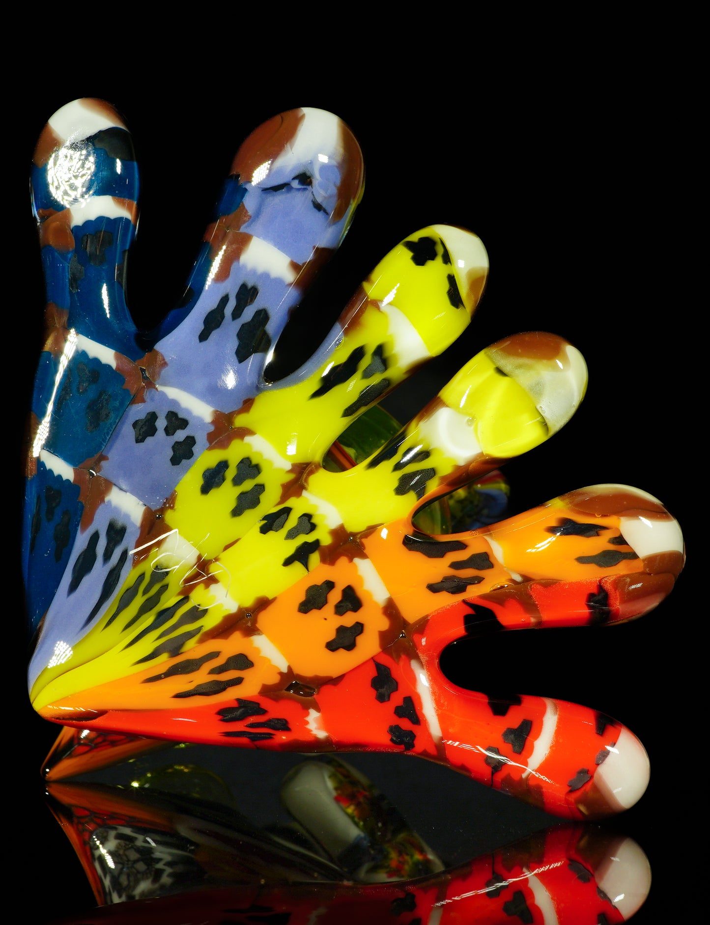 "Barnaby" Citrine Rainbow Chipstack Burd