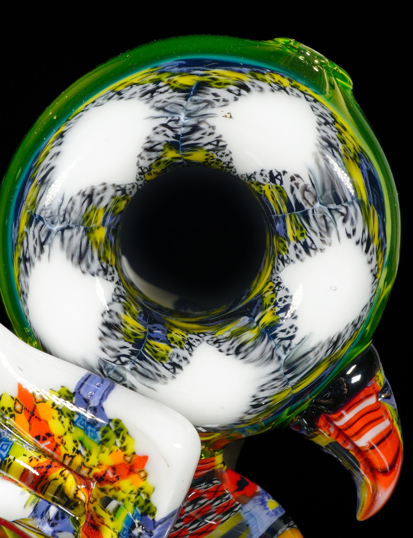 "Barnaby" Citrine Rainbow Chipstack Burd