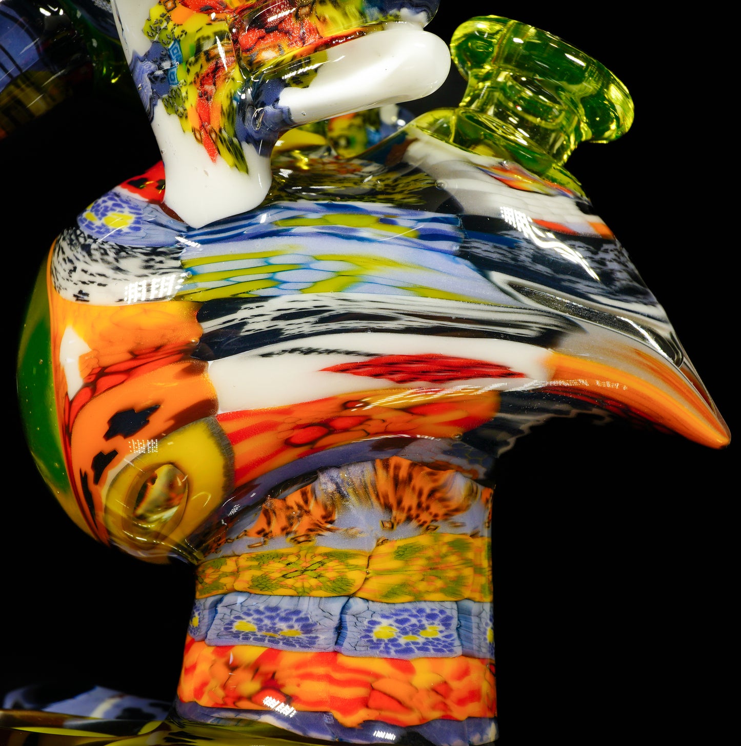 "Barnaby" Citrine Rainbow Chipstack Burd