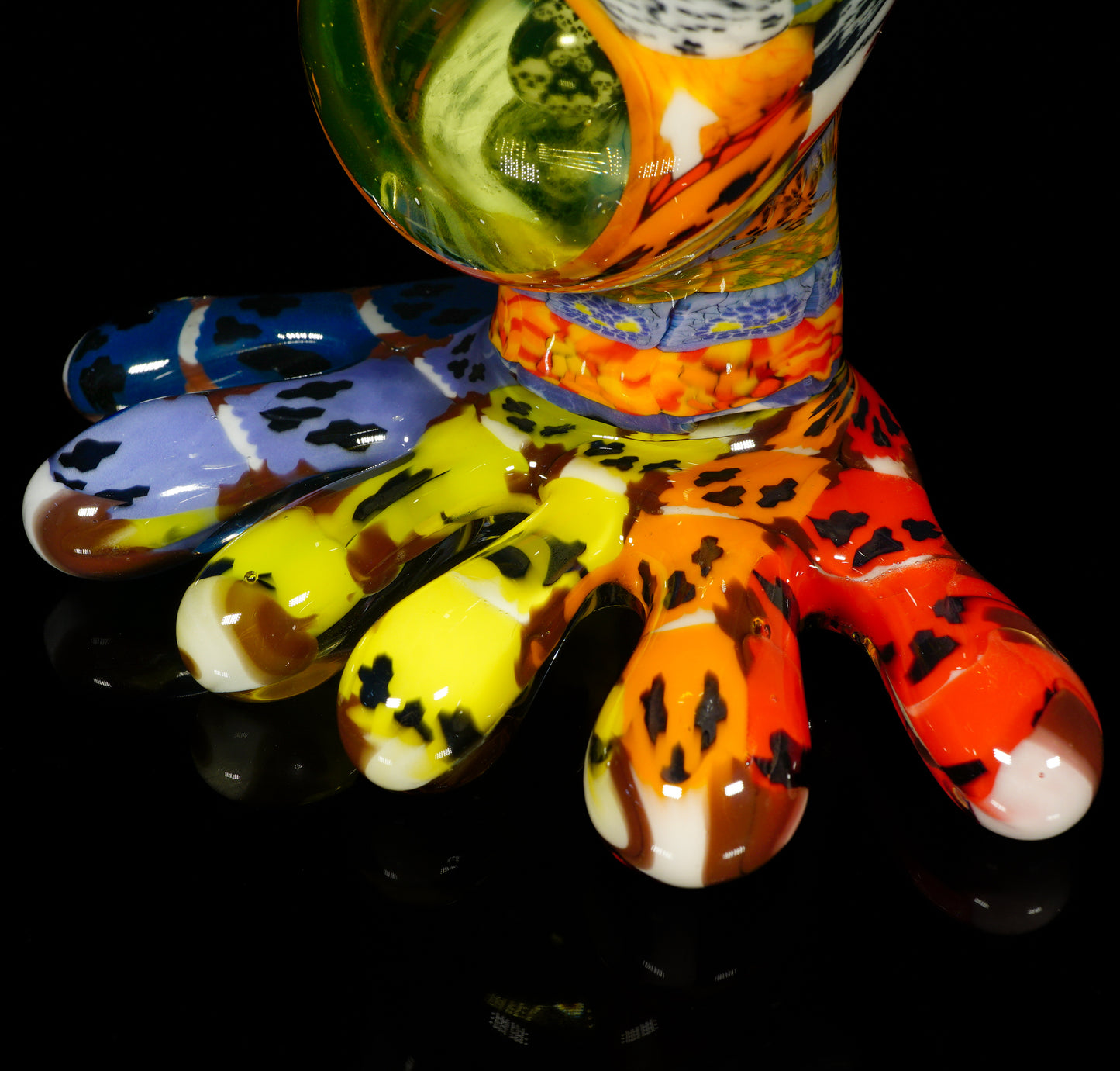 "Barnaby" Citrine Rainbow Chipstack Burd
