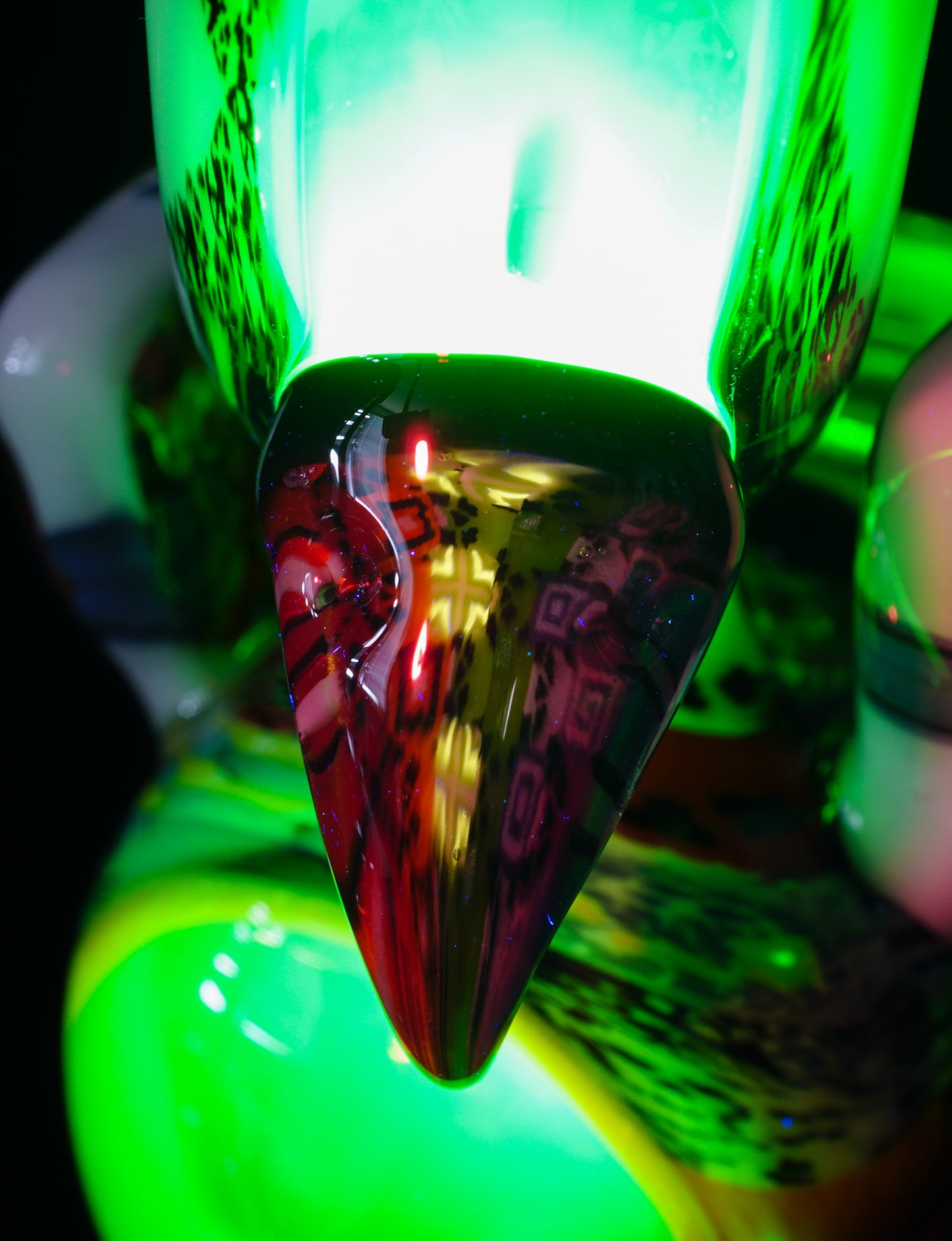 "Barnaby" Citrine Rainbow Chipstack Burd