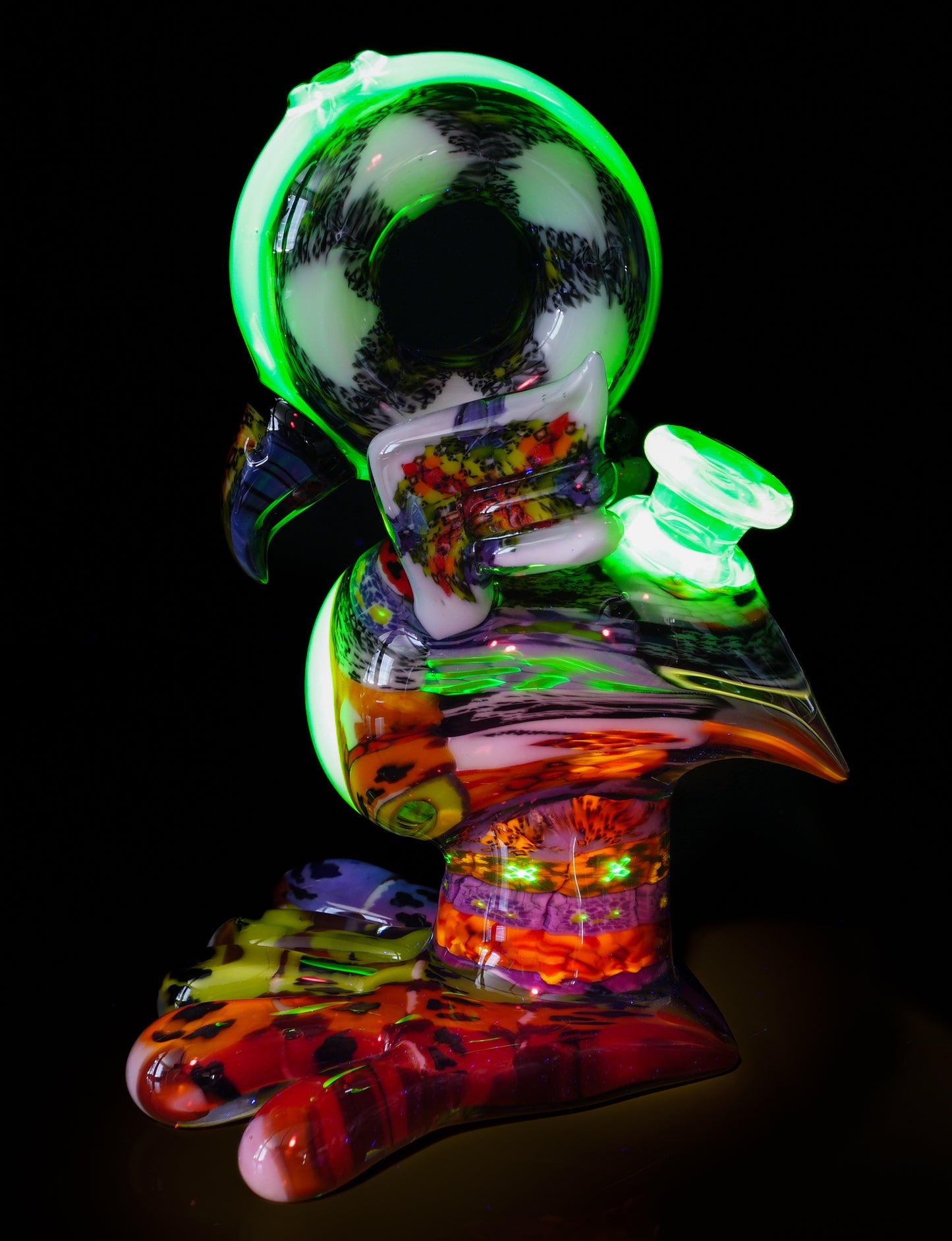"Barnaby" Citrine Rainbow Chipstack Burd