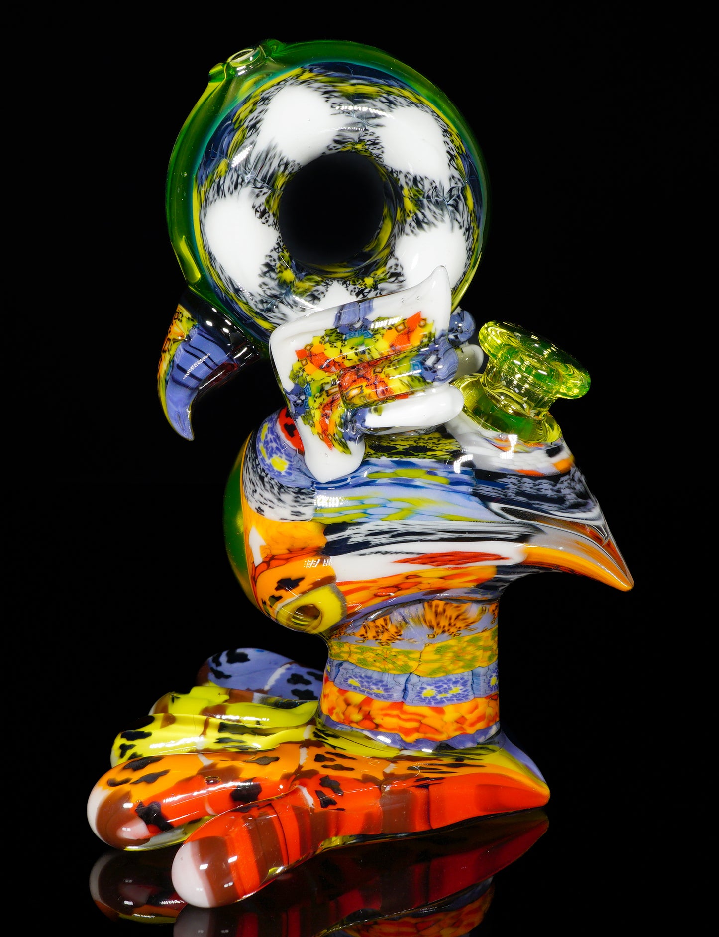 "Barnaby" Citrine Rainbow Chipstack Burd