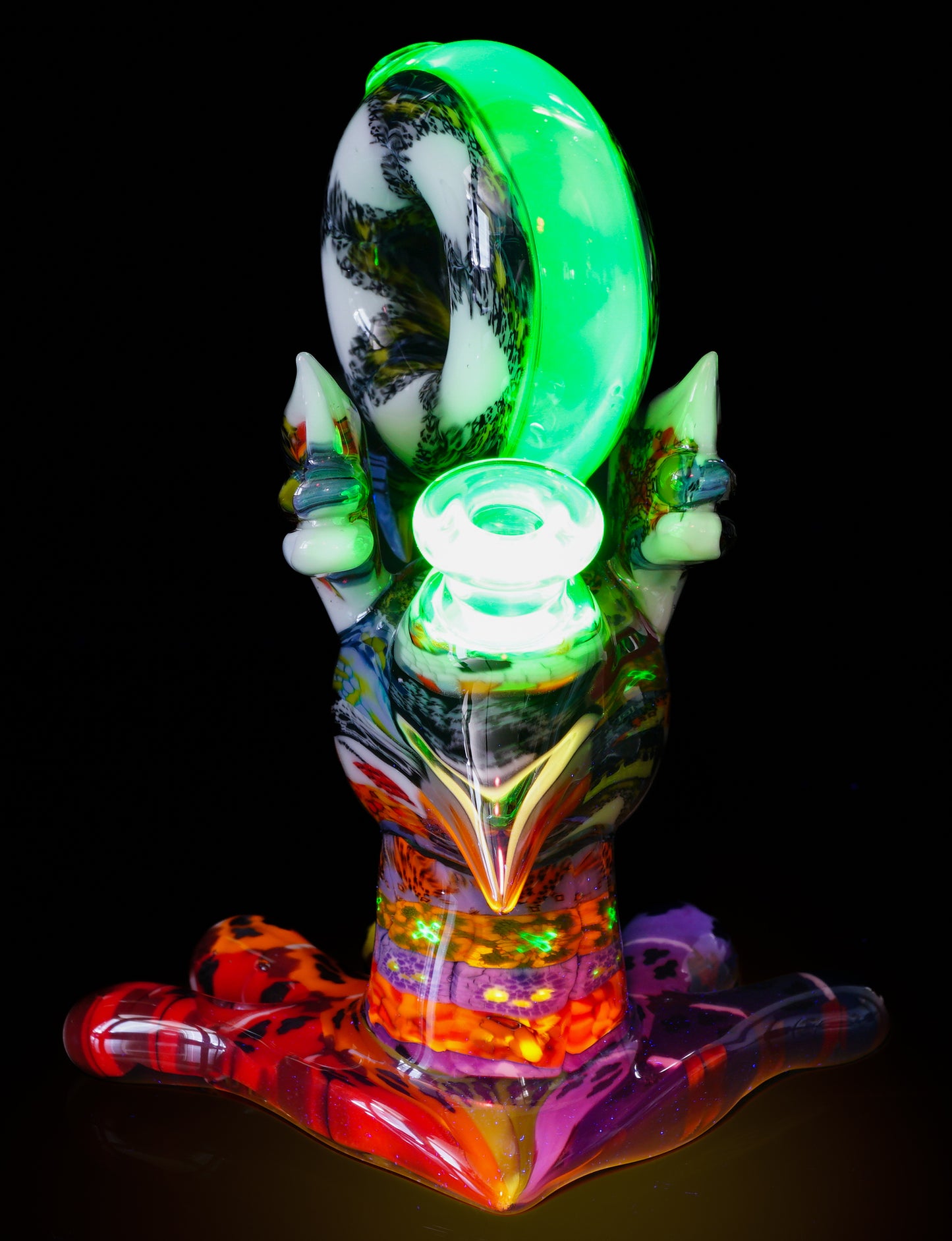 "Barnaby" Citrine Rainbow Chipstack Burd