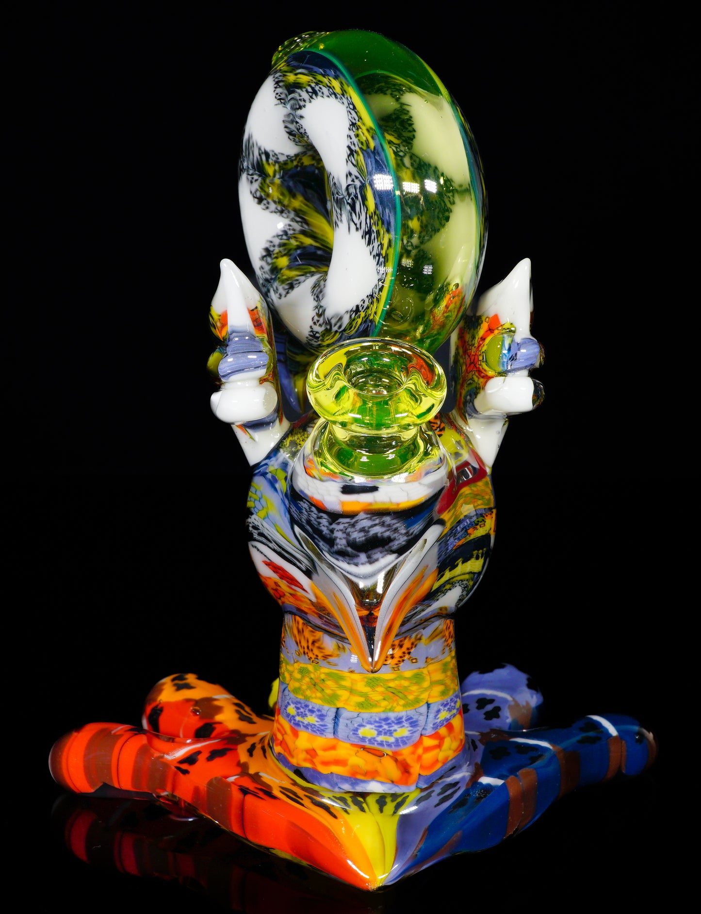 "Barnaby" Citrine Rainbow Chipstack Burd