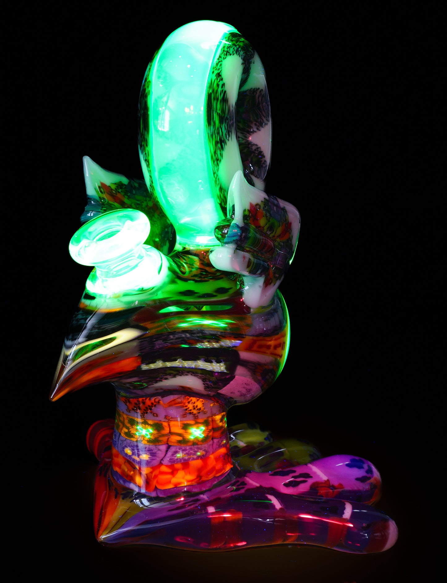 "Barnaby" Citrine Rainbow Chipstack Burd