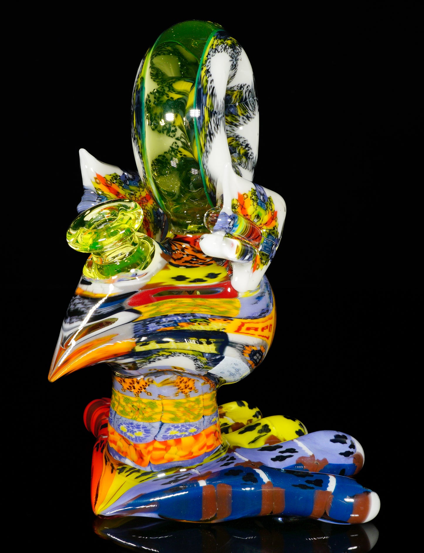 "Barnaby" Citrine Rainbow Chipstack Burd