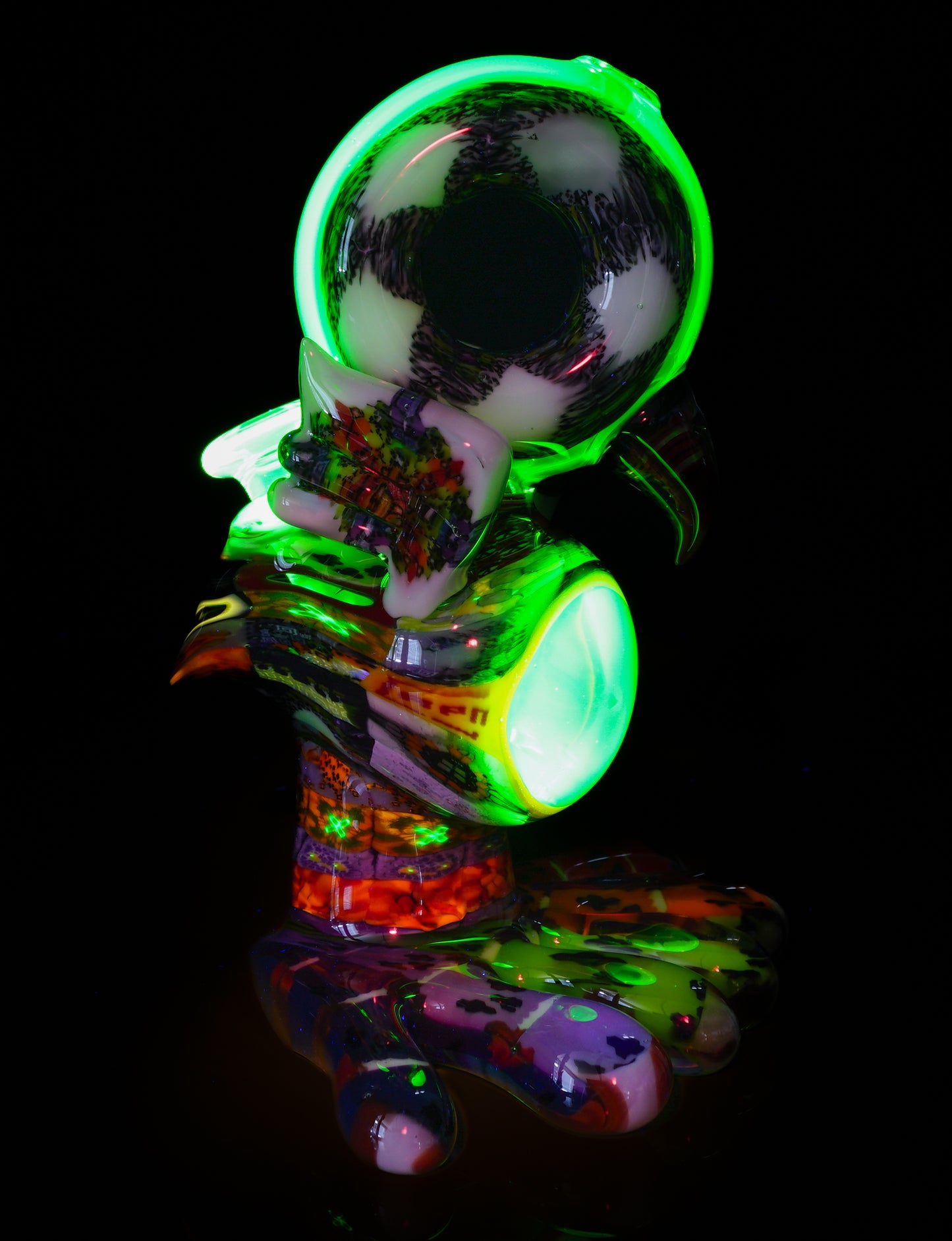 "Barnaby" Citrine Rainbow Chipstack Burd