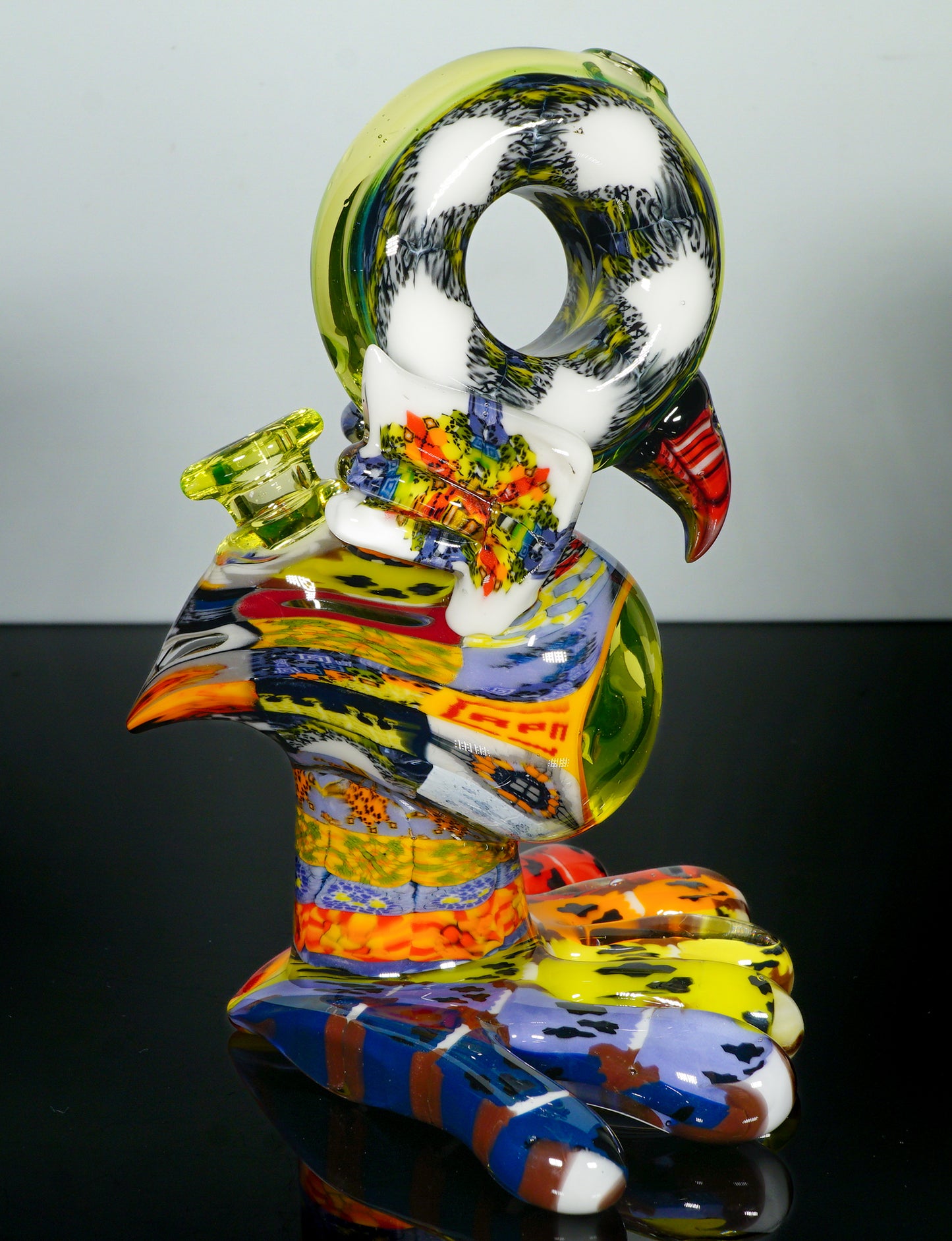 "Barnaby" Citrine Rainbow Chipstack Burd