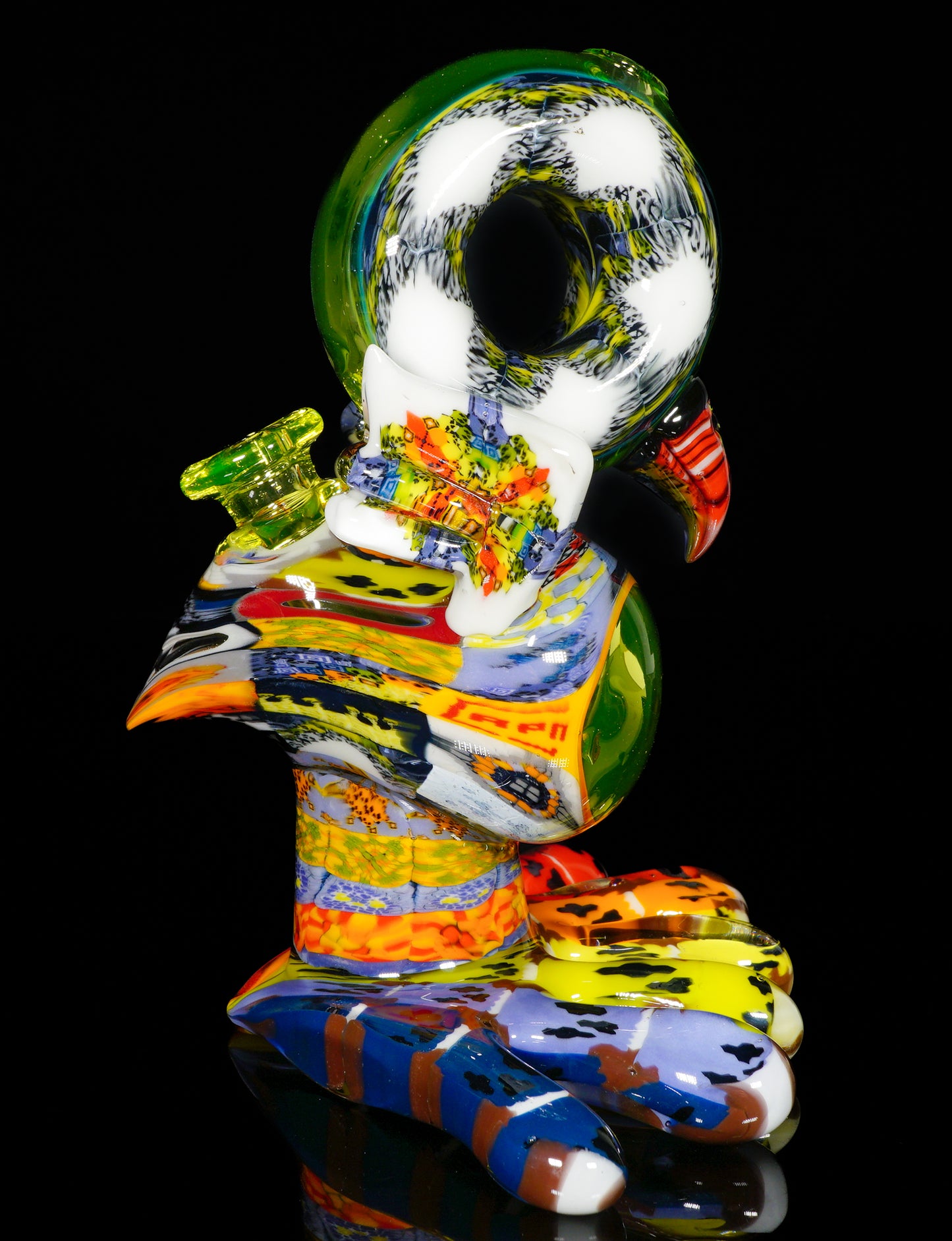 "Barnaby" Citrine Rainbow Chipstack Burd