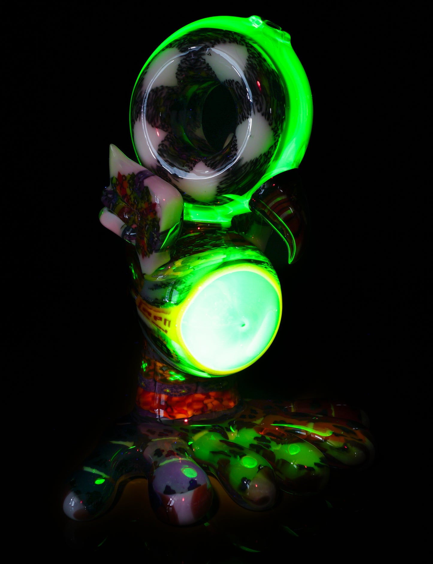 "Barnaby" Citrine Rainbow Chipstack Burd