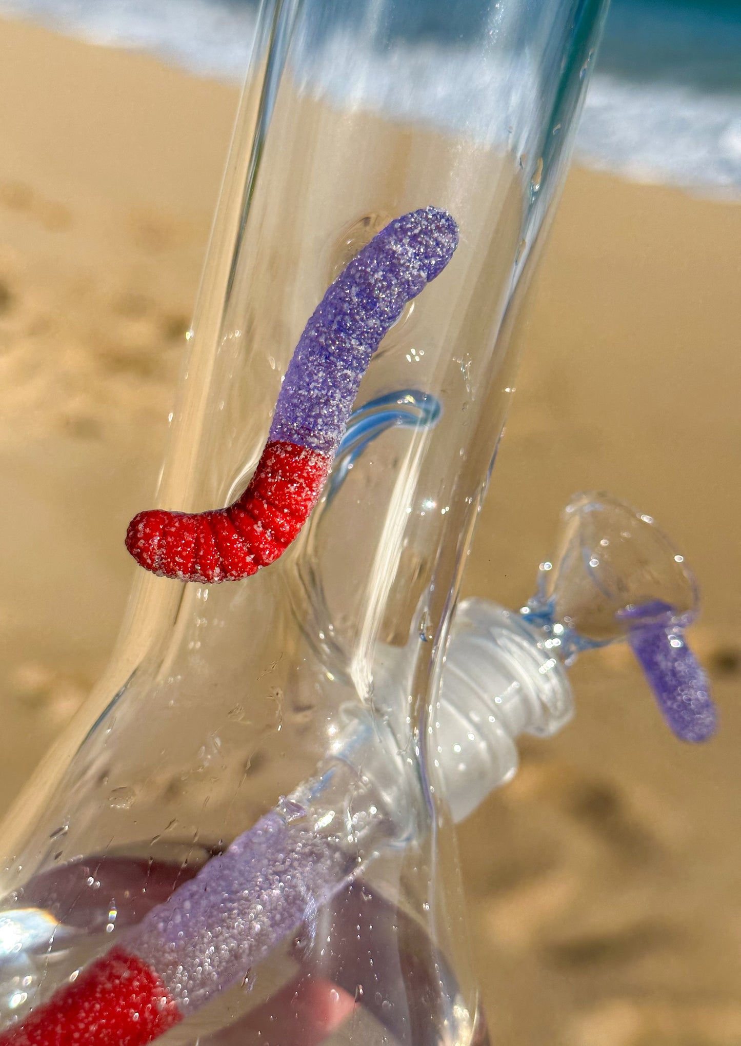 Sour Gummy Worm Beaker + Slide no.1