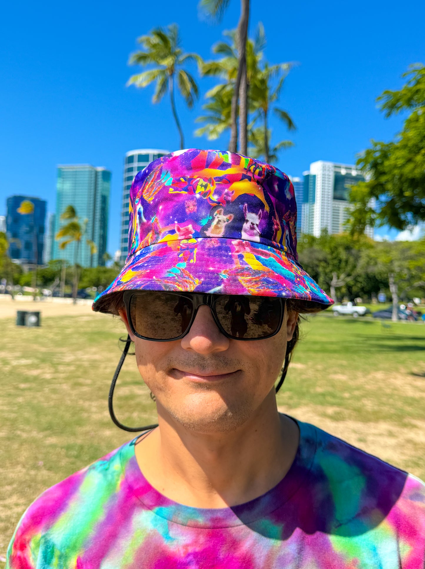 Rainbow Llama Bucket Hat