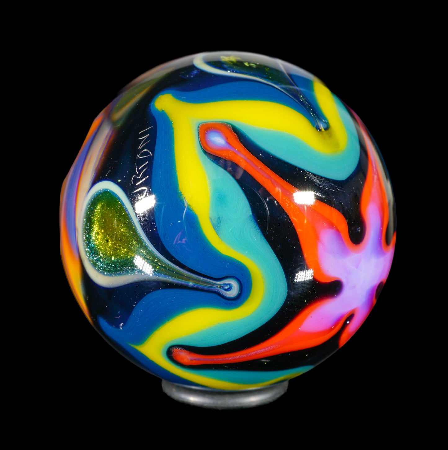 Faceted Rainbow UV Murrine Marble (32 mm)
