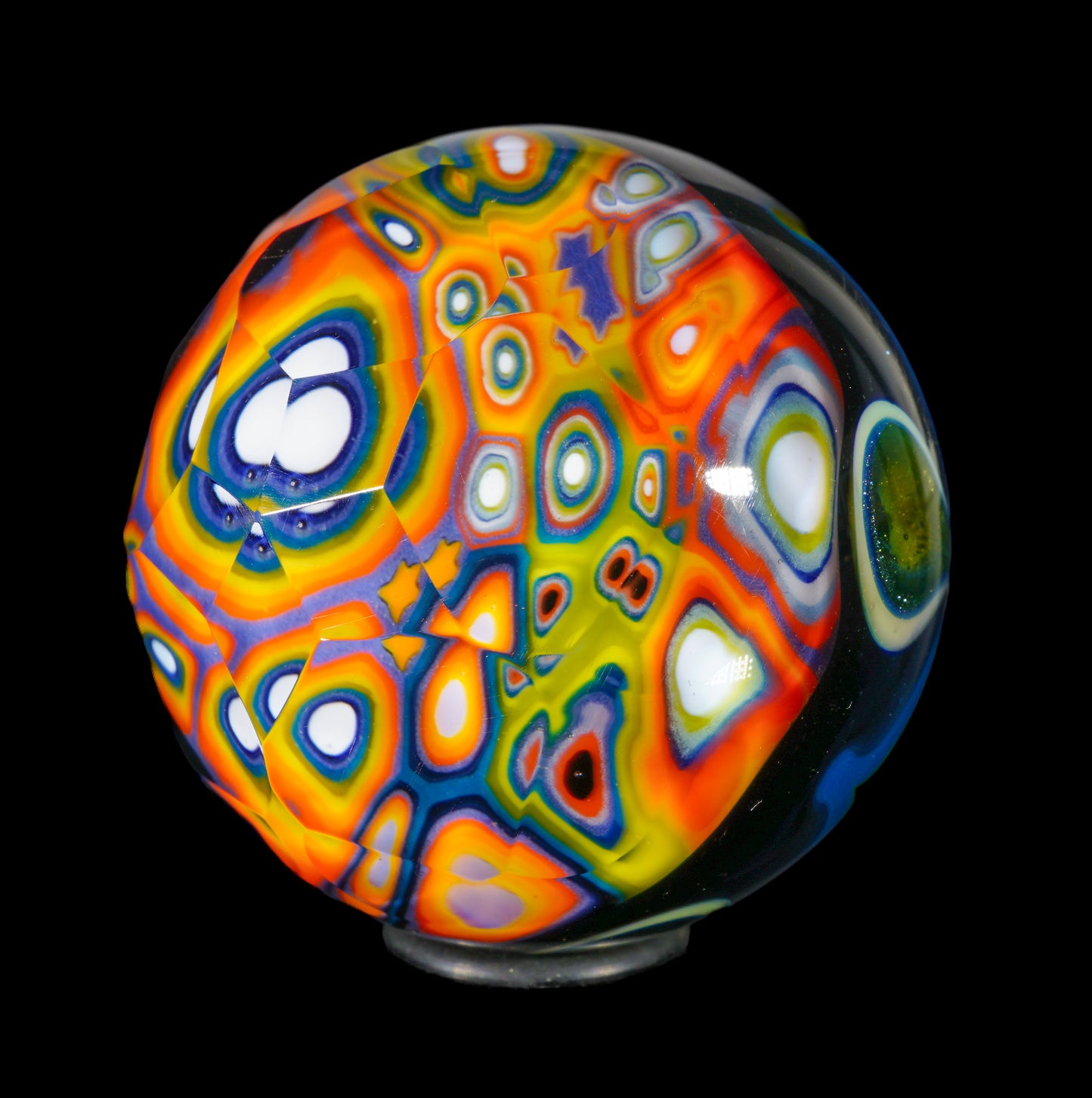 Faceted Rainbow UV Murrine Marble (32 mm)