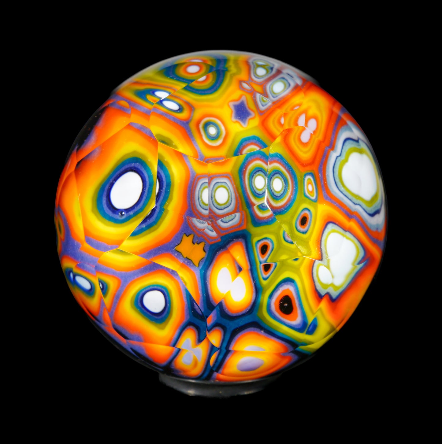 Faceted Rainbow UV Murrine Marble (32 mm)