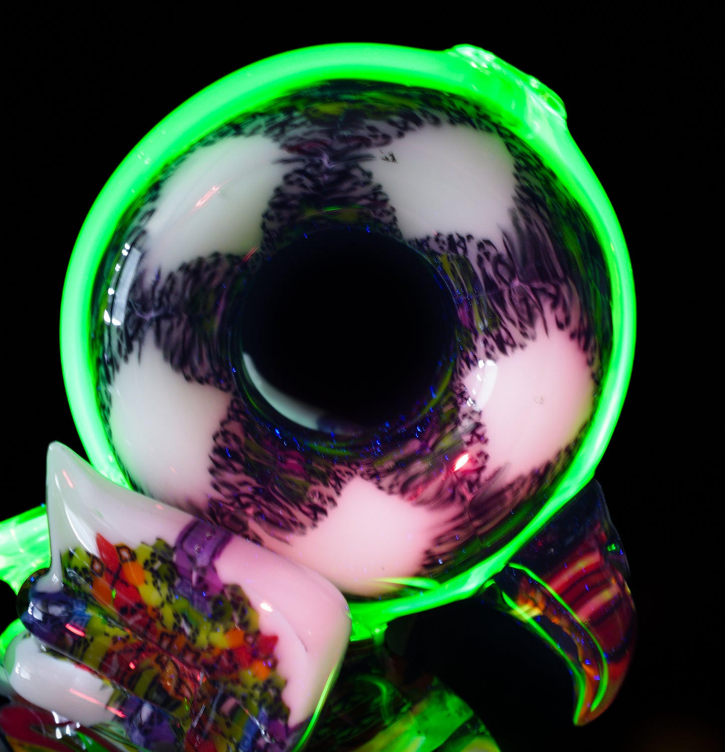 "Barnaby" Citrine Rainbow Chipstack Burd