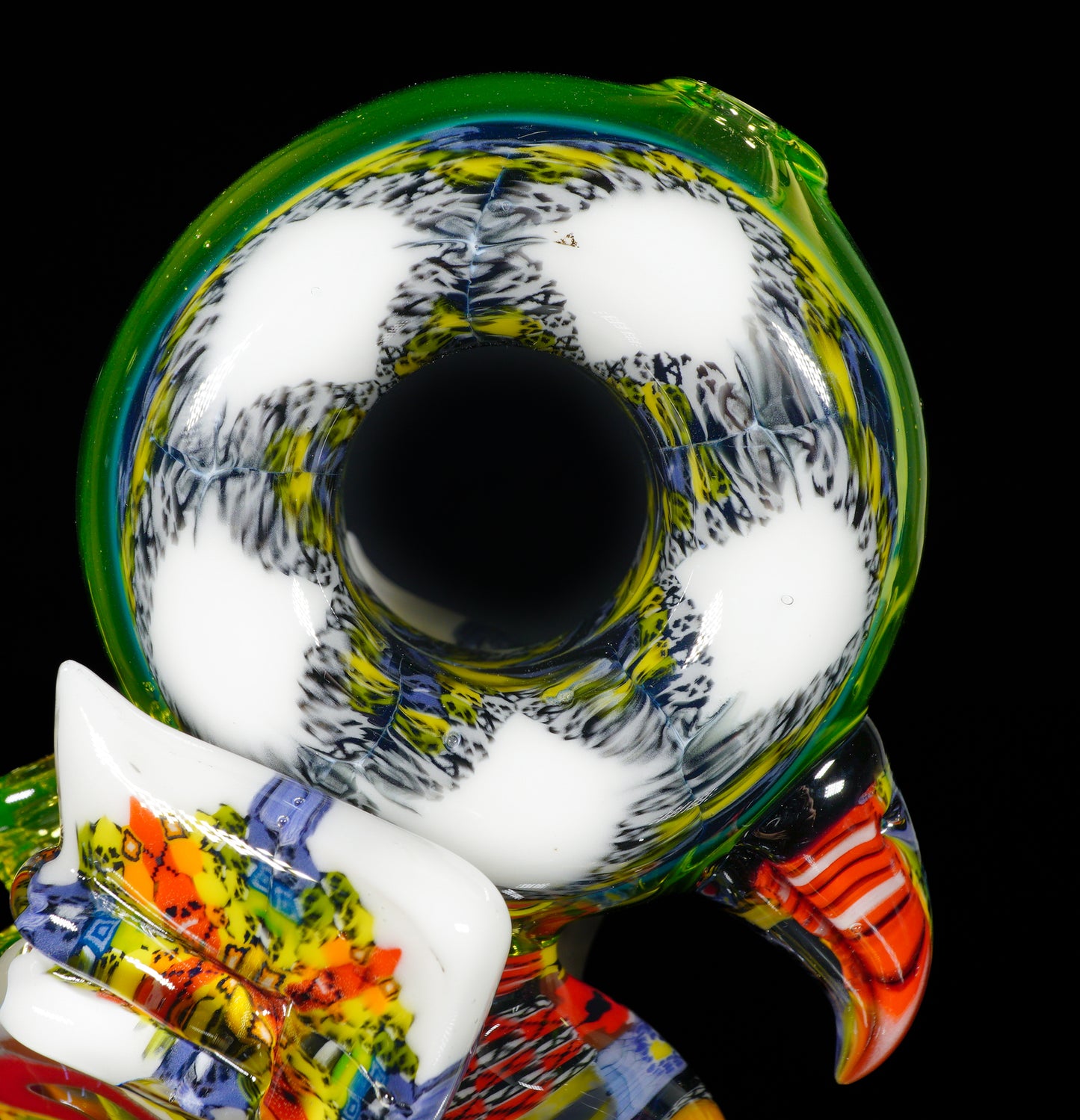 "Barnaby" Citrine Rainbow Chipstack Burd
