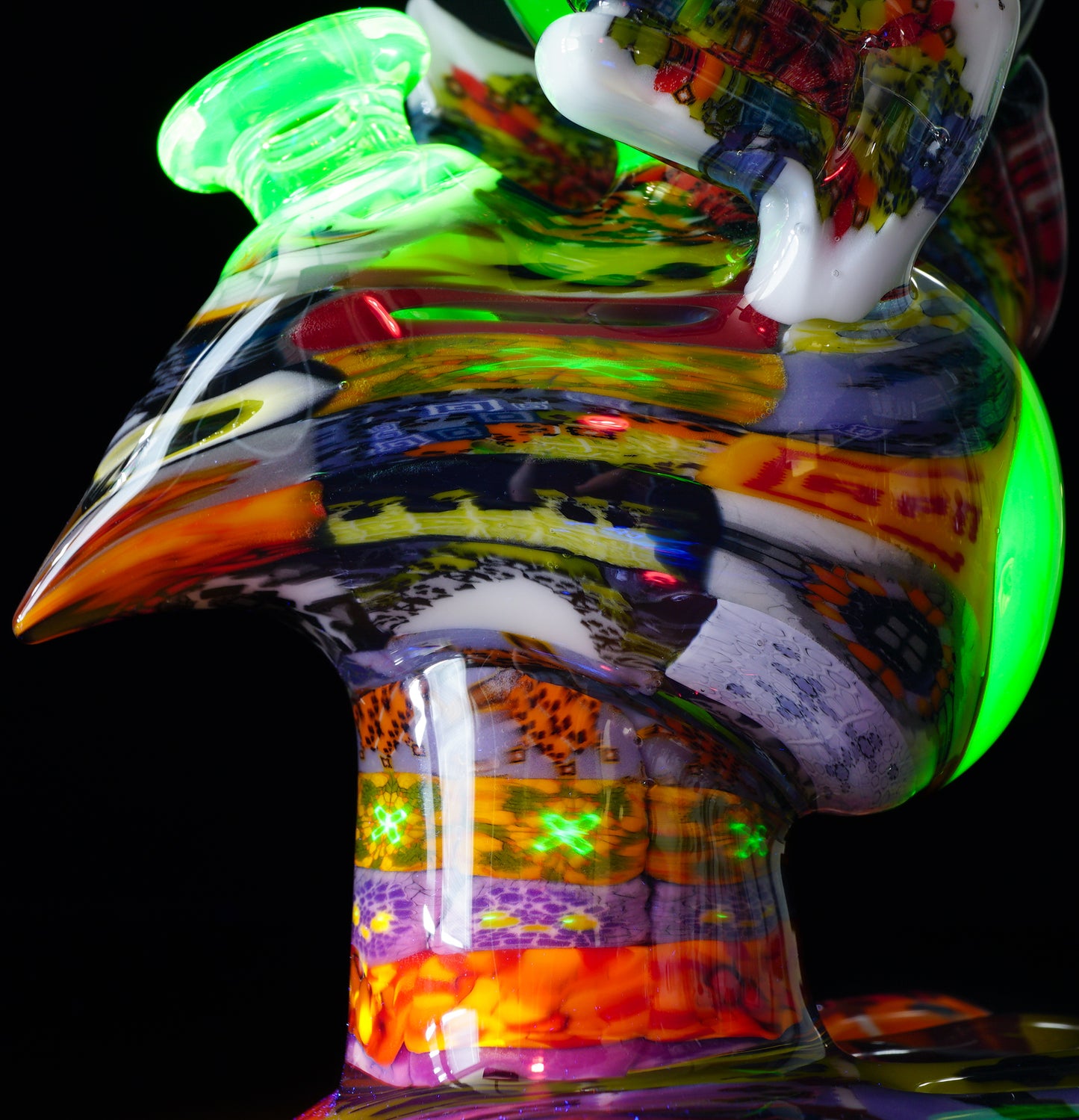 "Barnaby" Citrine Rainbow Chipstack Burd