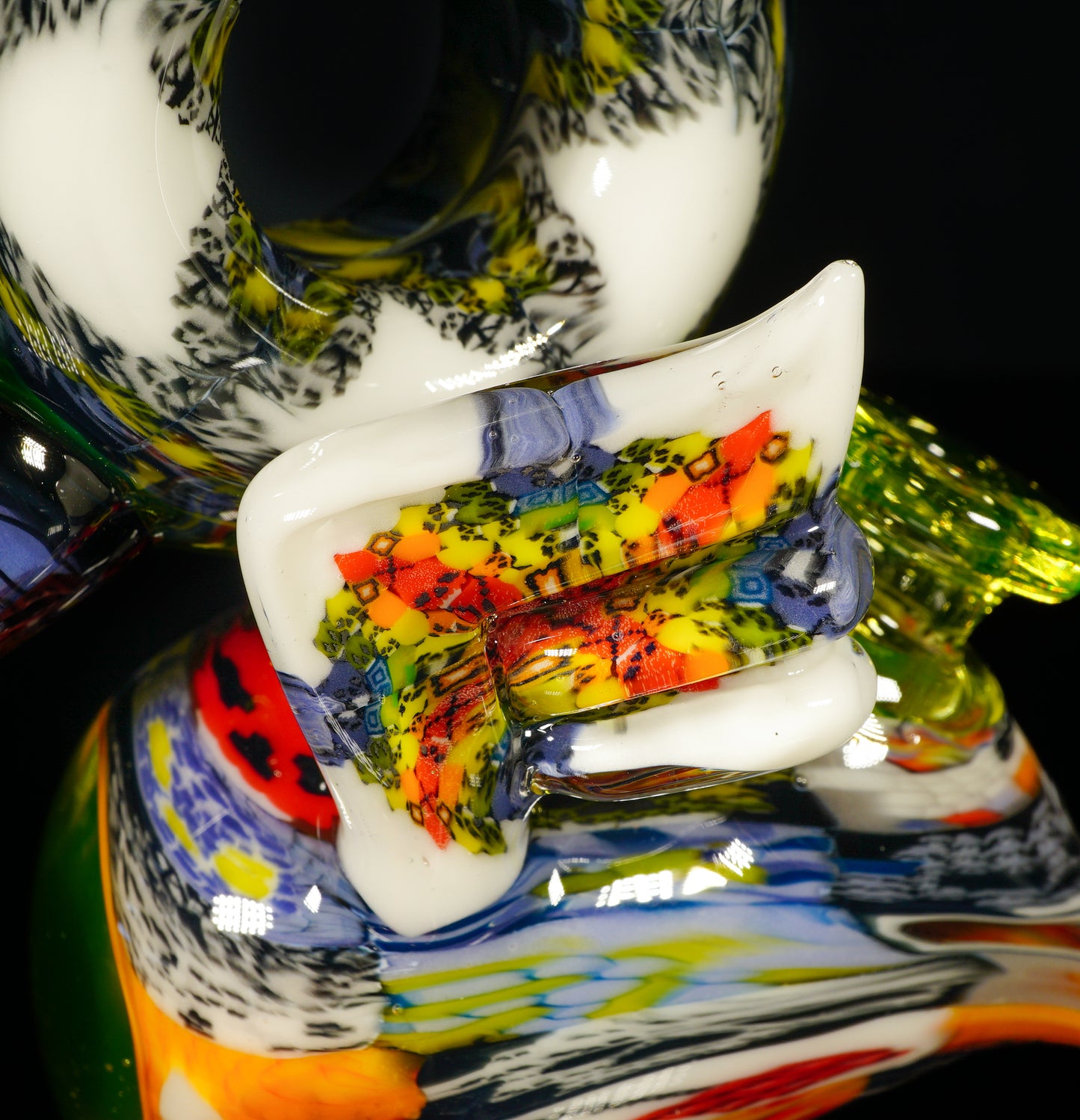 "Barnaby" Citrine Rainbow Chipstack Burd