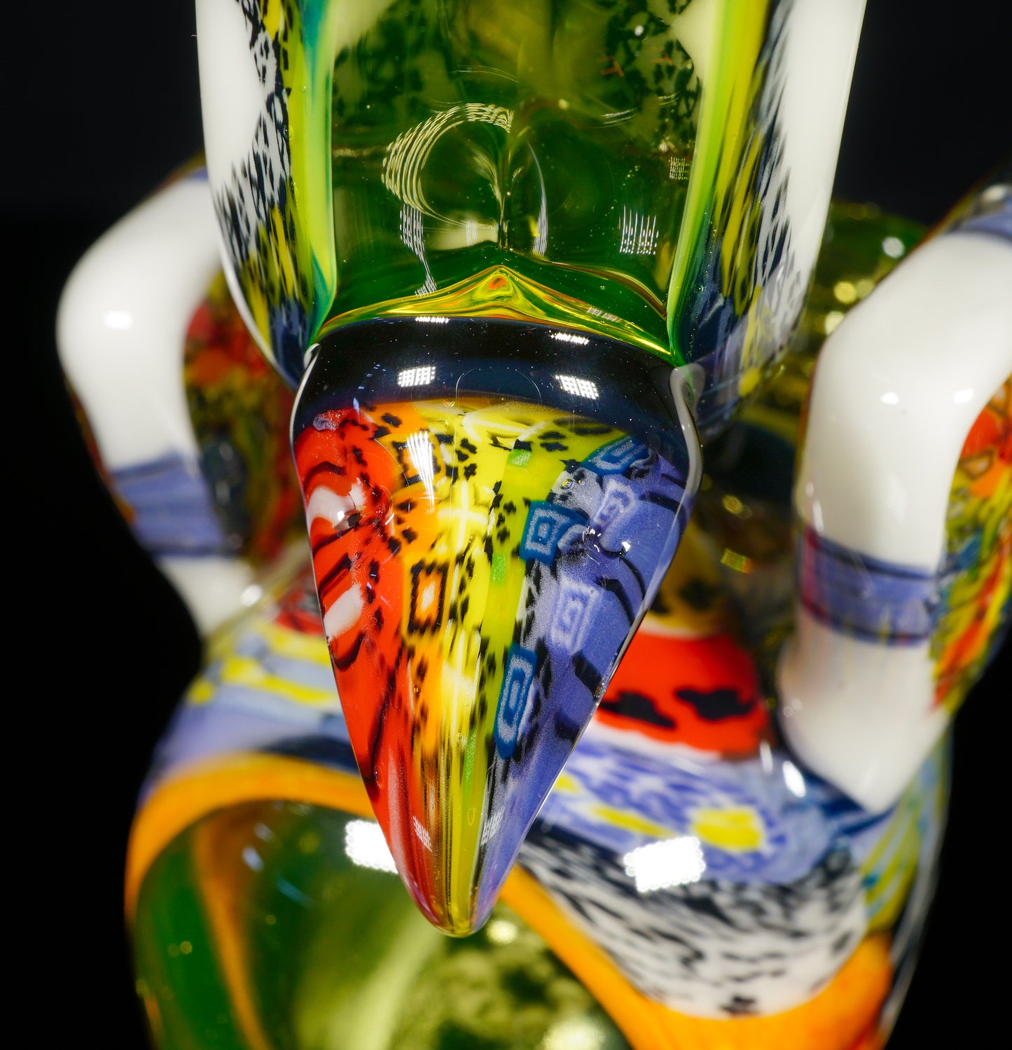 "Barnaby" Citrine Rainbow Chipstack Burd