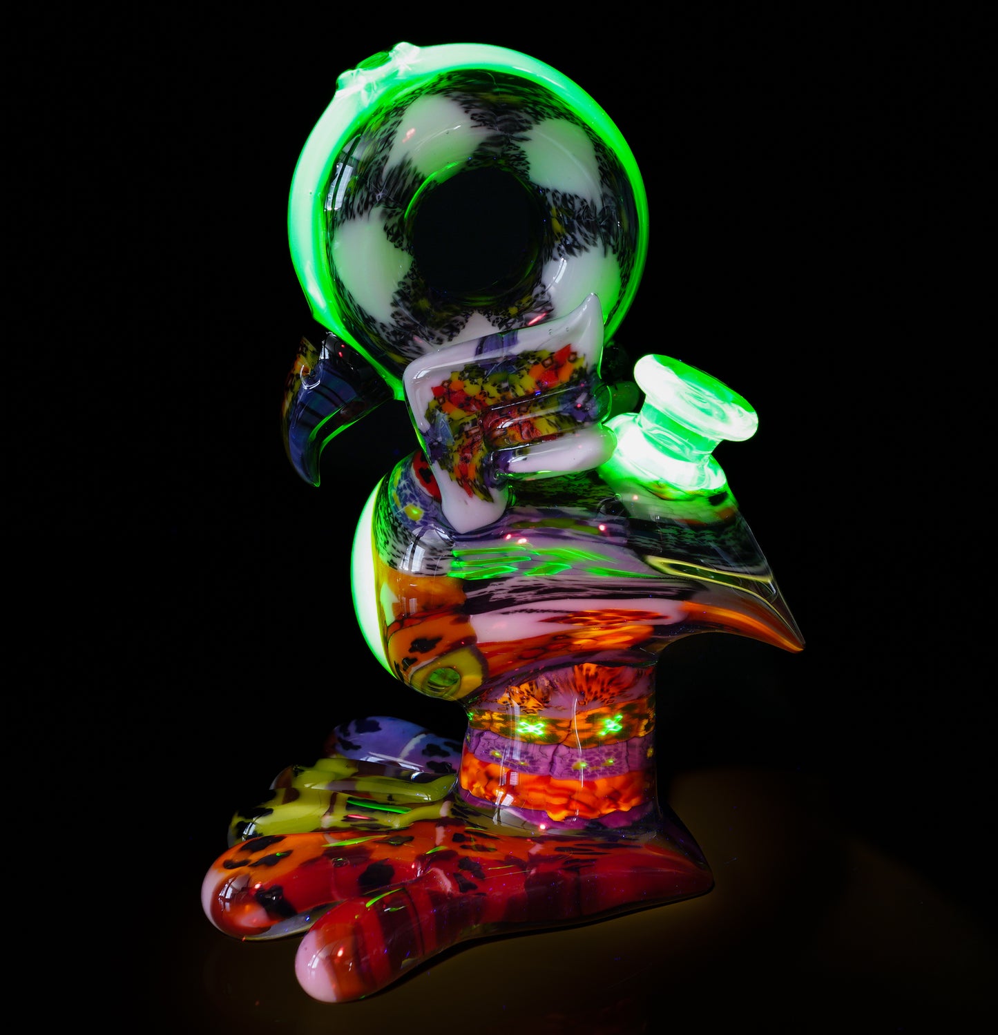 "Barnaby" Citrine Rainbow Chipstack Burd