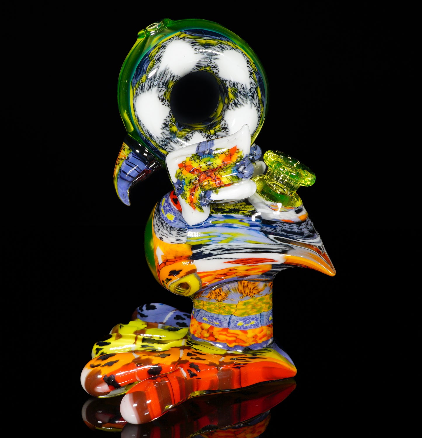 "Barnaby" Citrine Rainbow Chipstack Burd