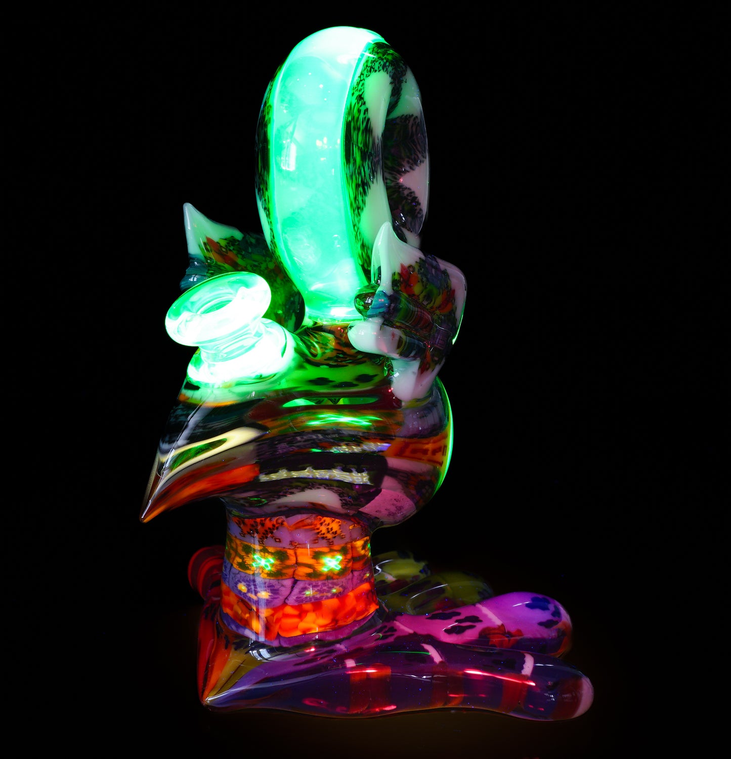 "Barnaby" Citrine Rainbow Chipstack Burd