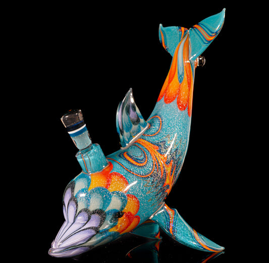 Dichro UV Fire and Ice Dot Stack Dolphin + Plug