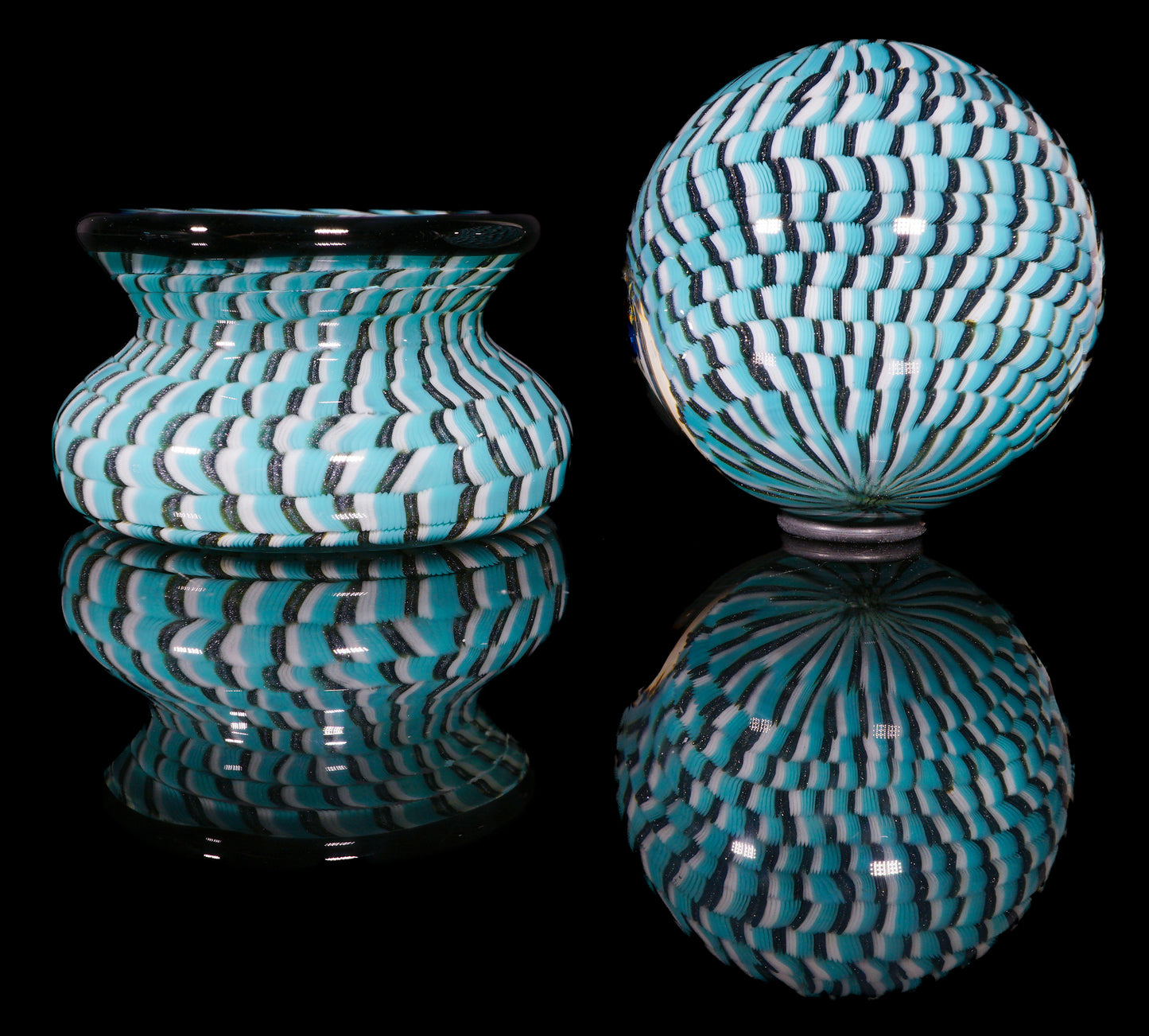 Coil Pot Marble and Stand (40mm)