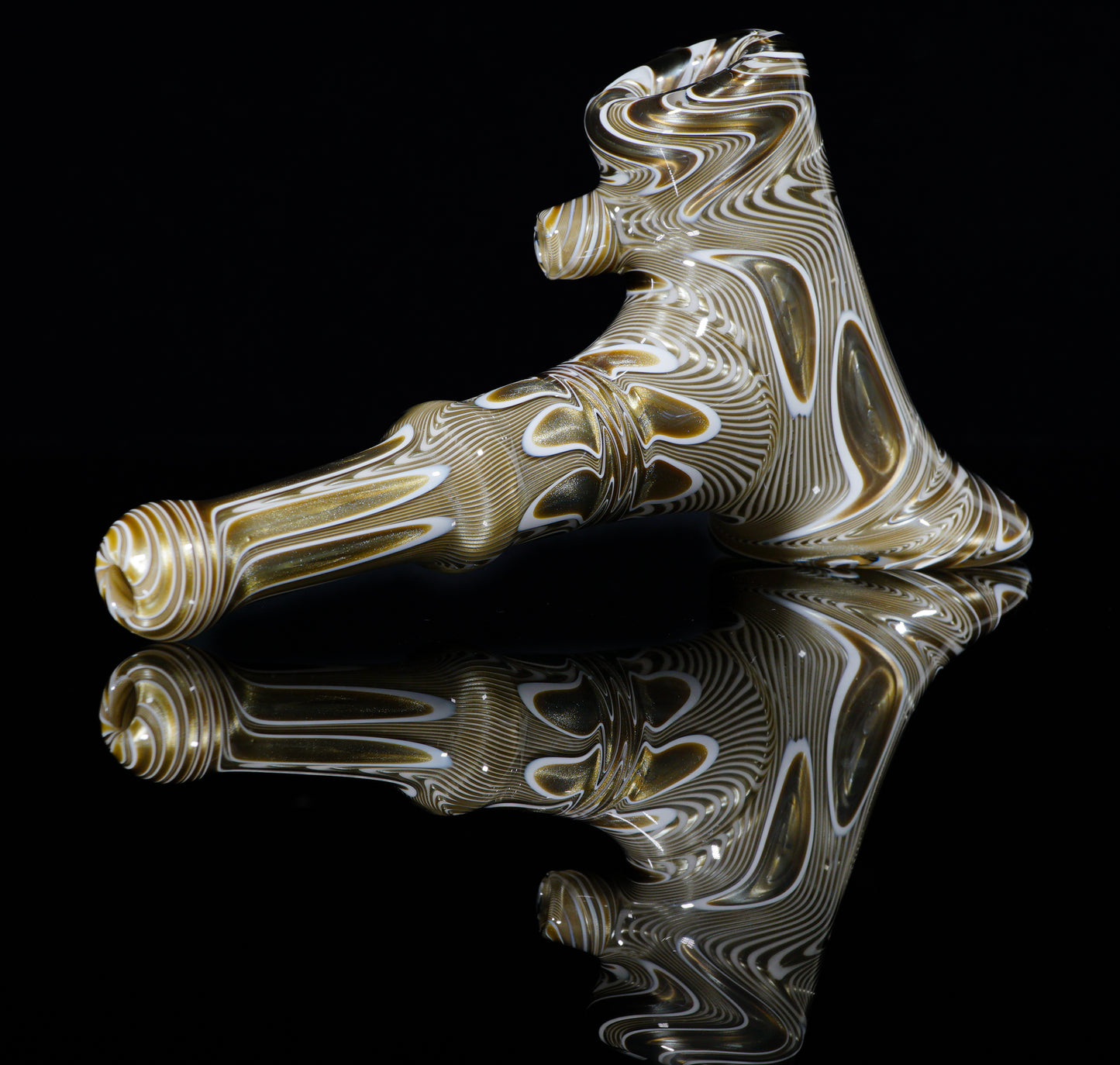 White and Electrum Pattern Hammer