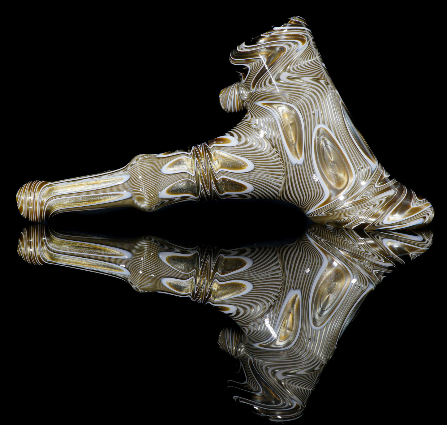 White and Electrum Pattern Hammer