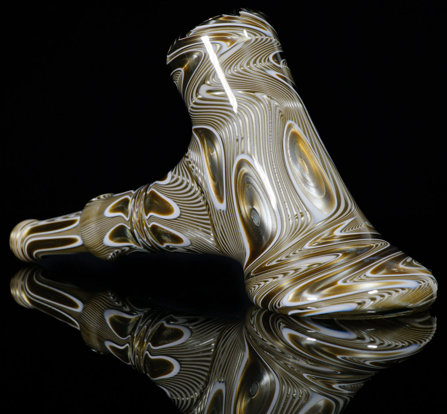 White and Electrum Pattern Hammer