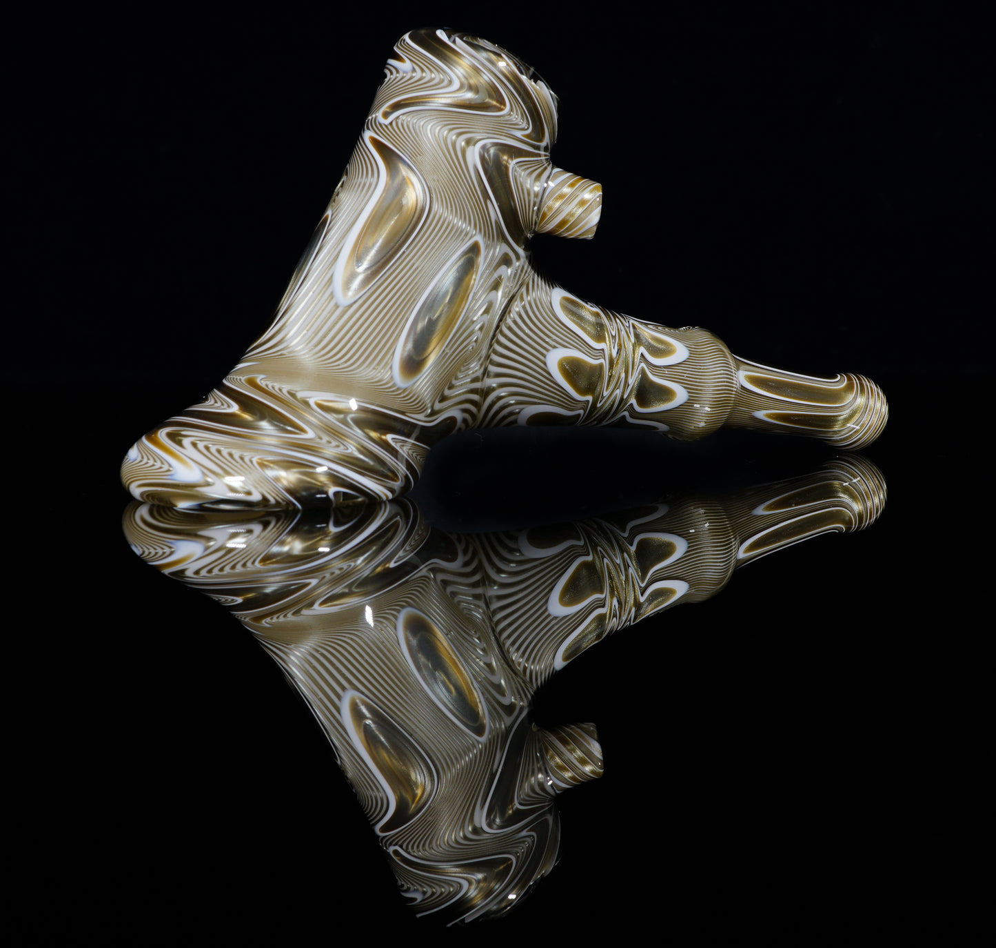 White and Electrum Pattern Hammer