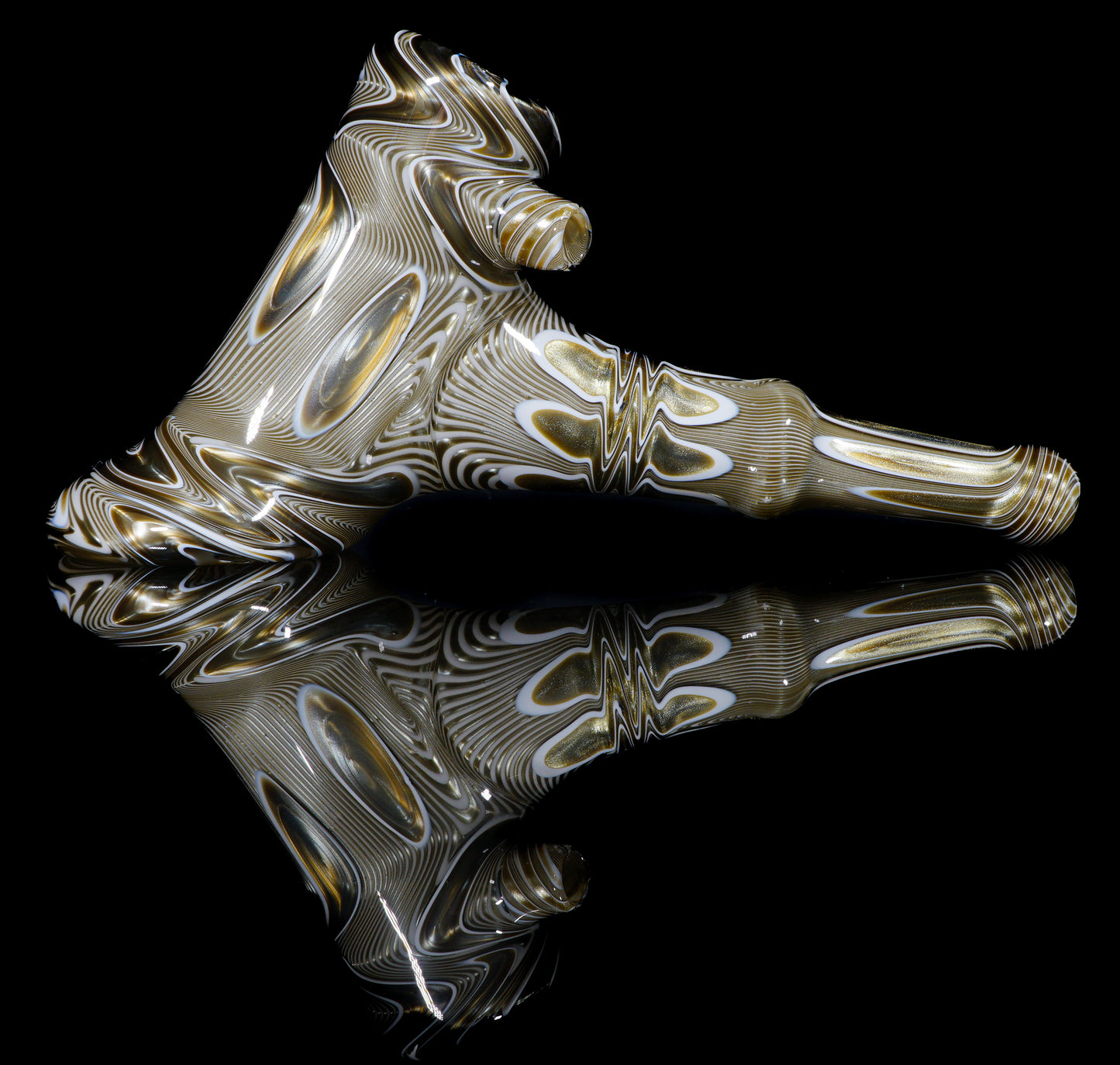 White and Electrum Pattern Hammer