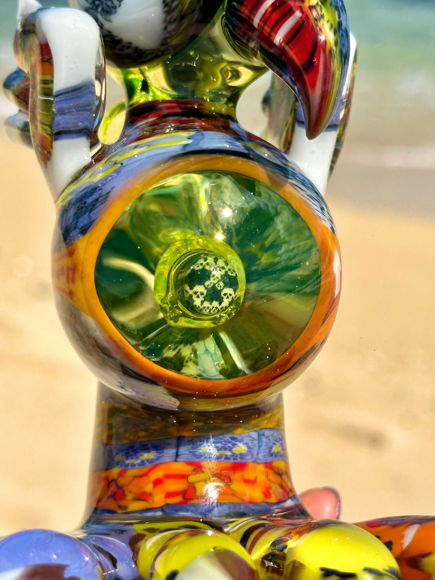 "Barnaby" Citrine Rainbow Chipstack Burd