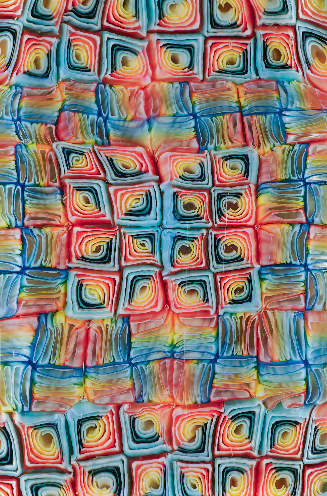 Murrine Tile Pendant