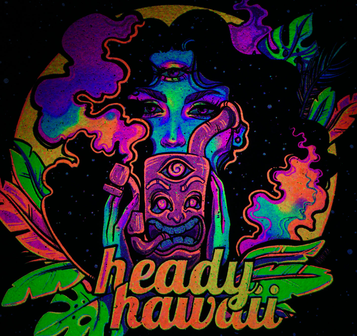 Spooky Girl x Heady Hawaii UV Sesh Moodmat