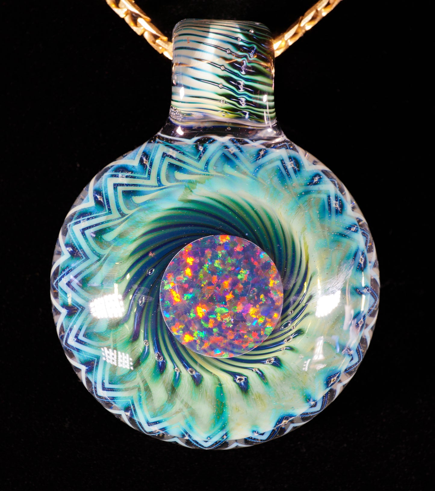 Fume Tech over Bubble Trap Opal Pendant no.2