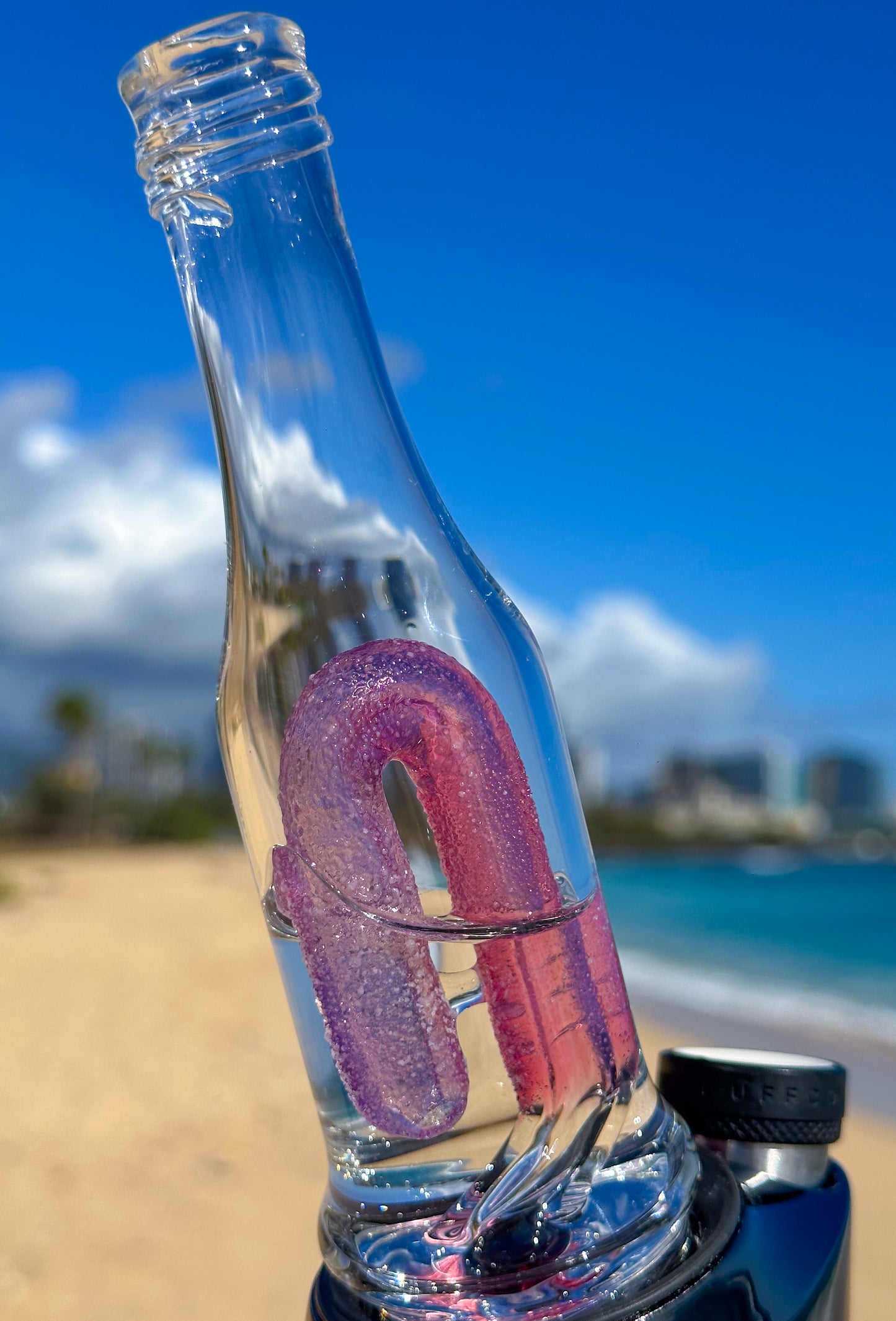 Sour Gummy Worm Bottle Puffco Peak Attachment