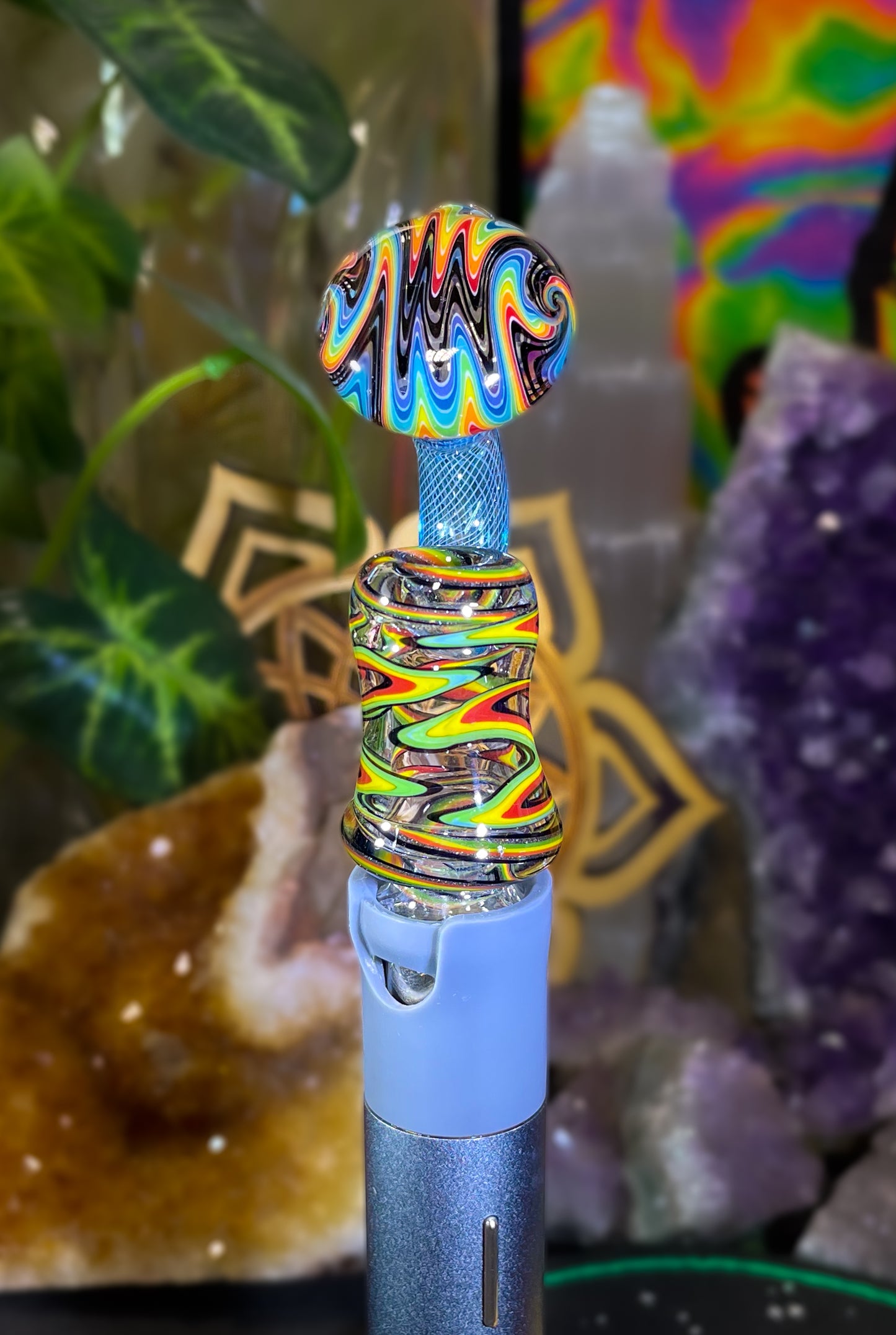 Rasta and Rainbow Wigwag "Bub" Pivot Tip