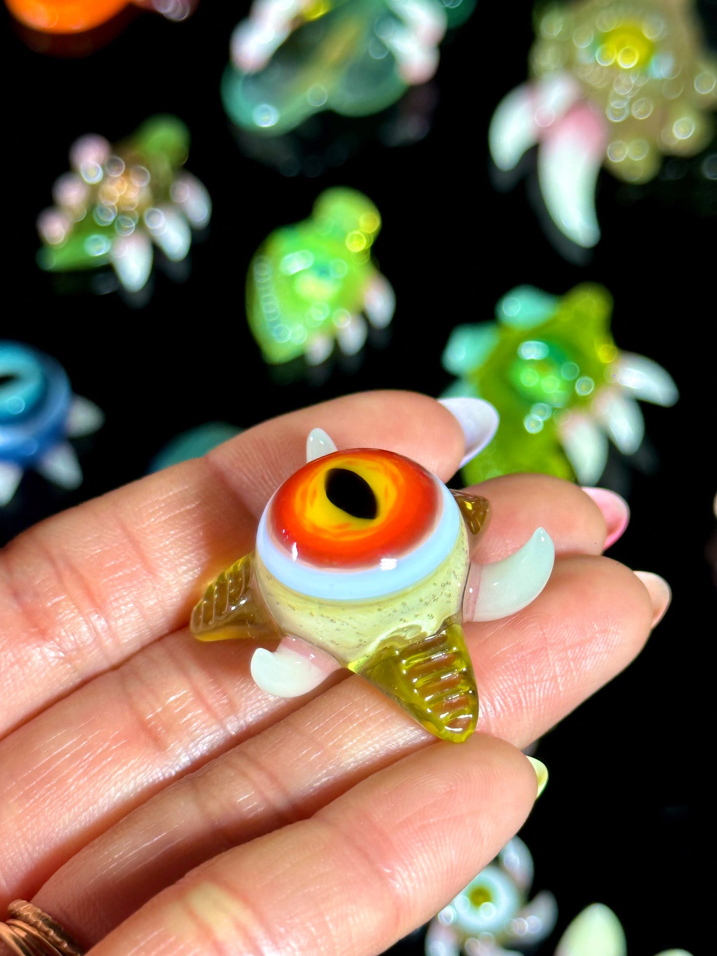 Nova, Citrine, Caramel and Lotus White UV Slurper Marble