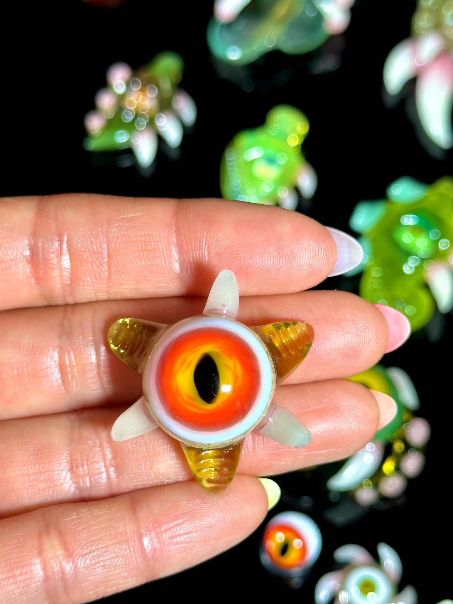 Nova, Citrine, Caramel and Lotus White UV Slurper Marble