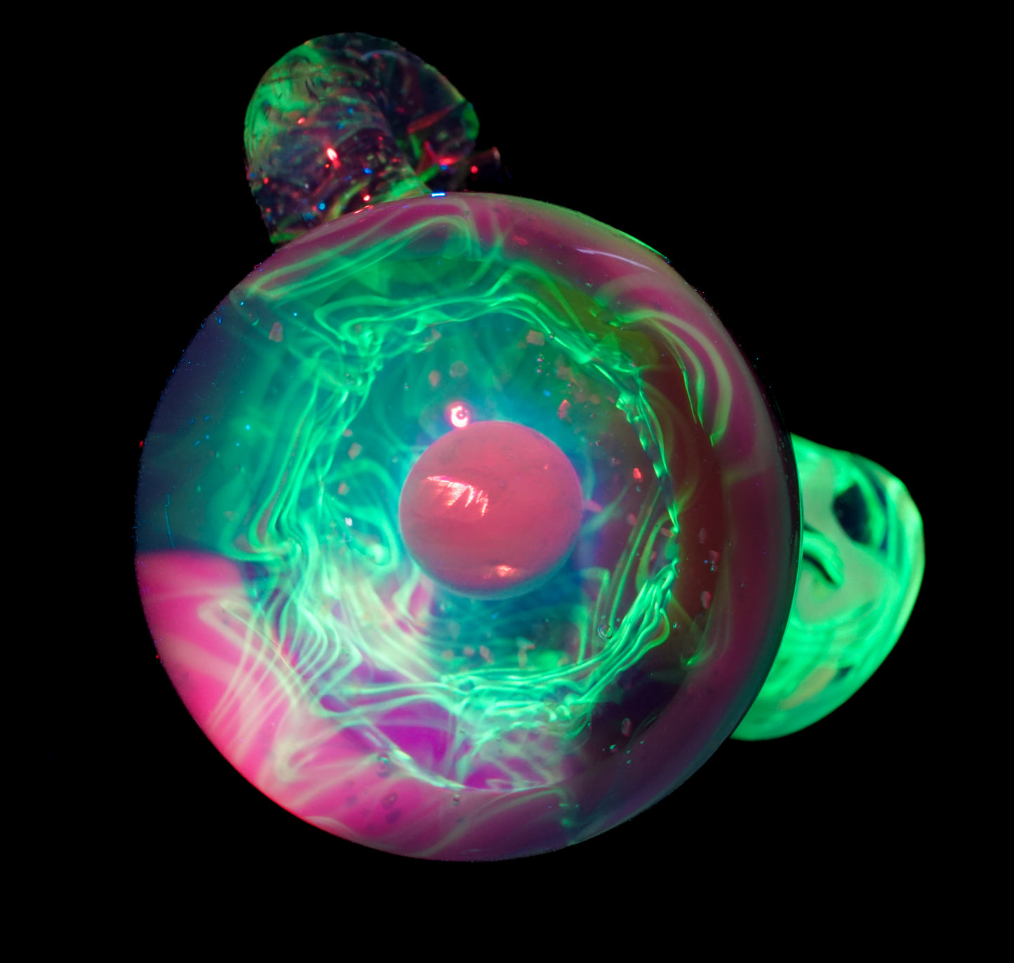 Opal UV Scribble Mushroom Pendant (B)