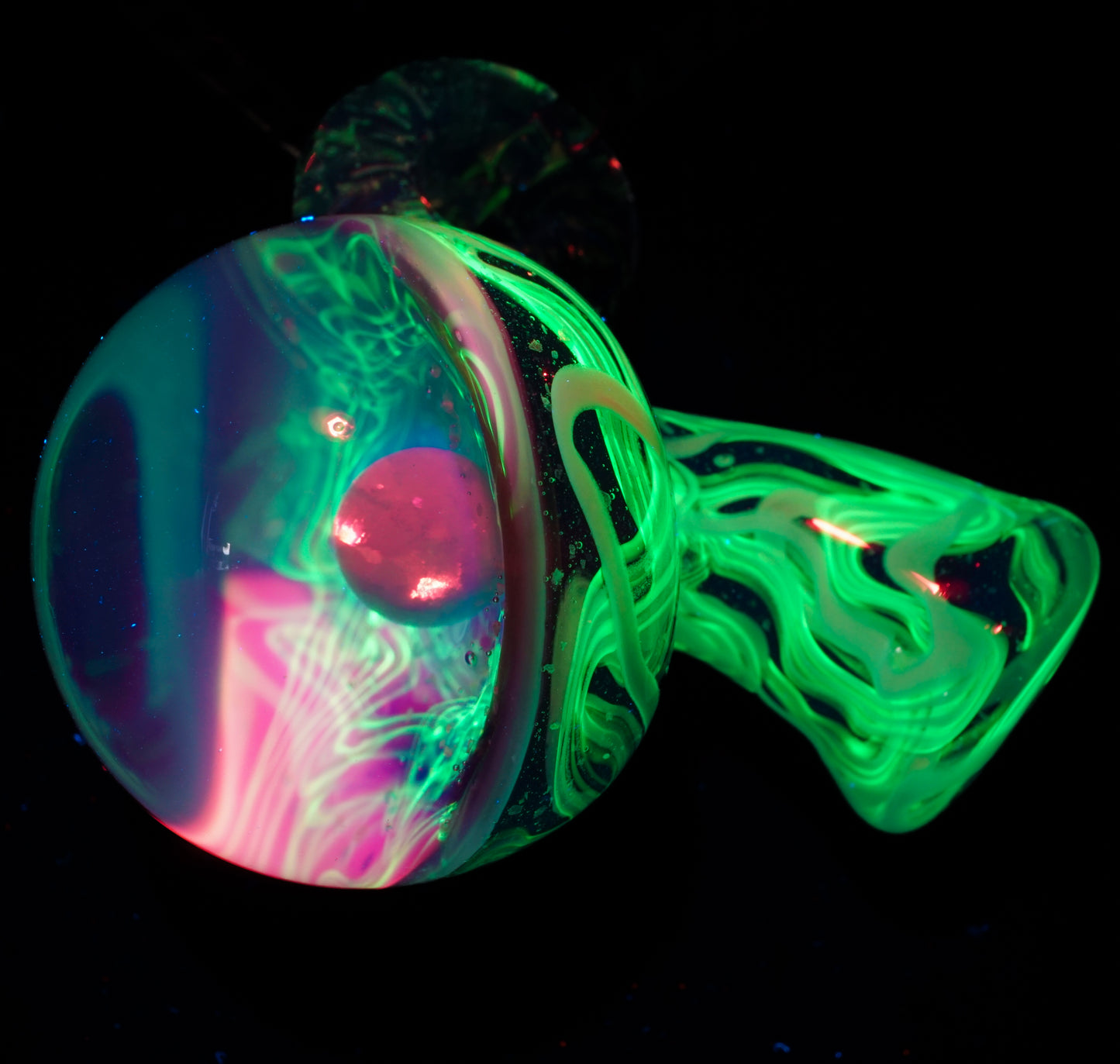 Opal UV Scribble Mushroom Pendant (B)