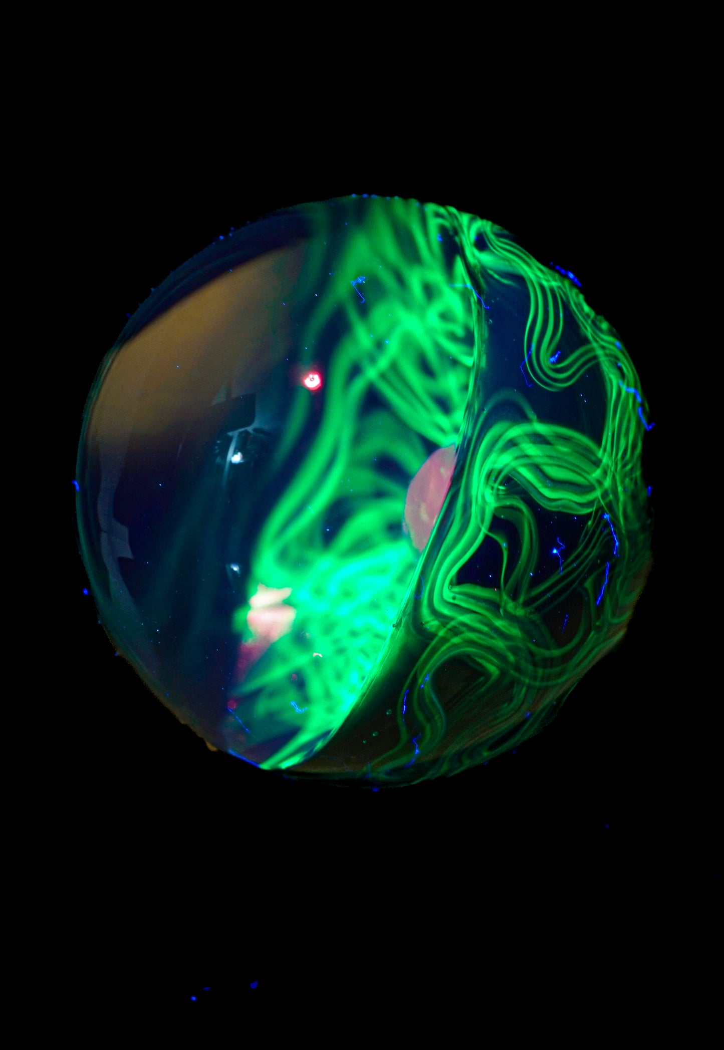 Medium UV Scribble Tech Opal Marble (26mm) - L